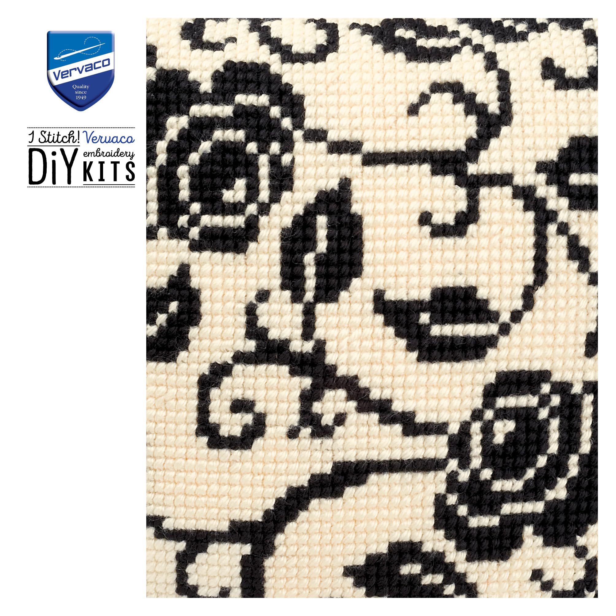 Vervaco Kit coussin au point de croix Roses mystérieuses 1200942 Multicolore