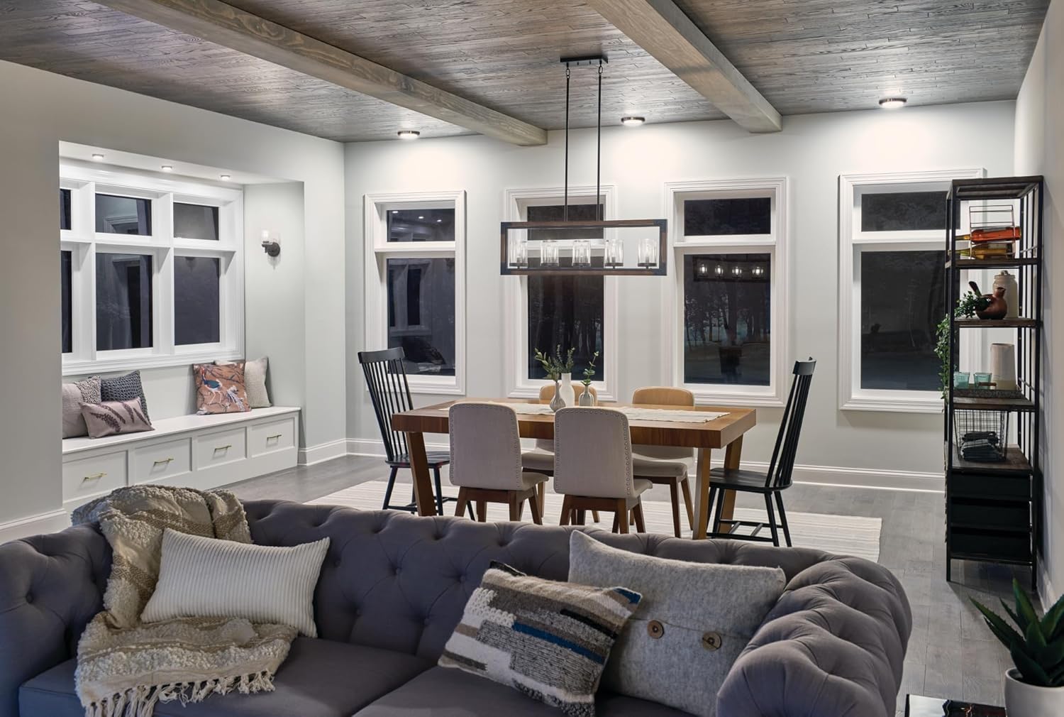 Kichler Winslow 9.25" Wall Sconce in Brushed Nickel, 1-Light Modern Wall Mount Fixture with Clear Seeded Glass , 45910NI