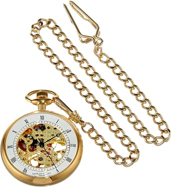 Charles-Hubert, Paris Gold-Plated Open Face Mechanical Pocket Watch
