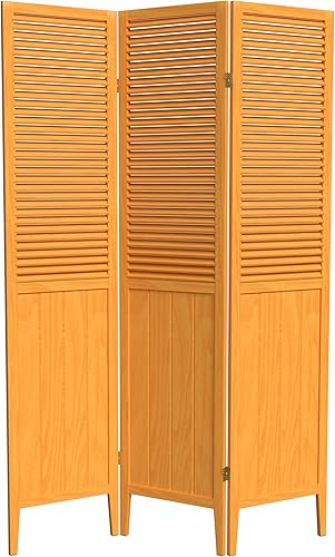 Miniatura 15 de Red Lantern Divisor de abalorio de 6 pies de alto, color negro, 3 paneles Negro -,Natural,Rosewood,Blanco,Miel