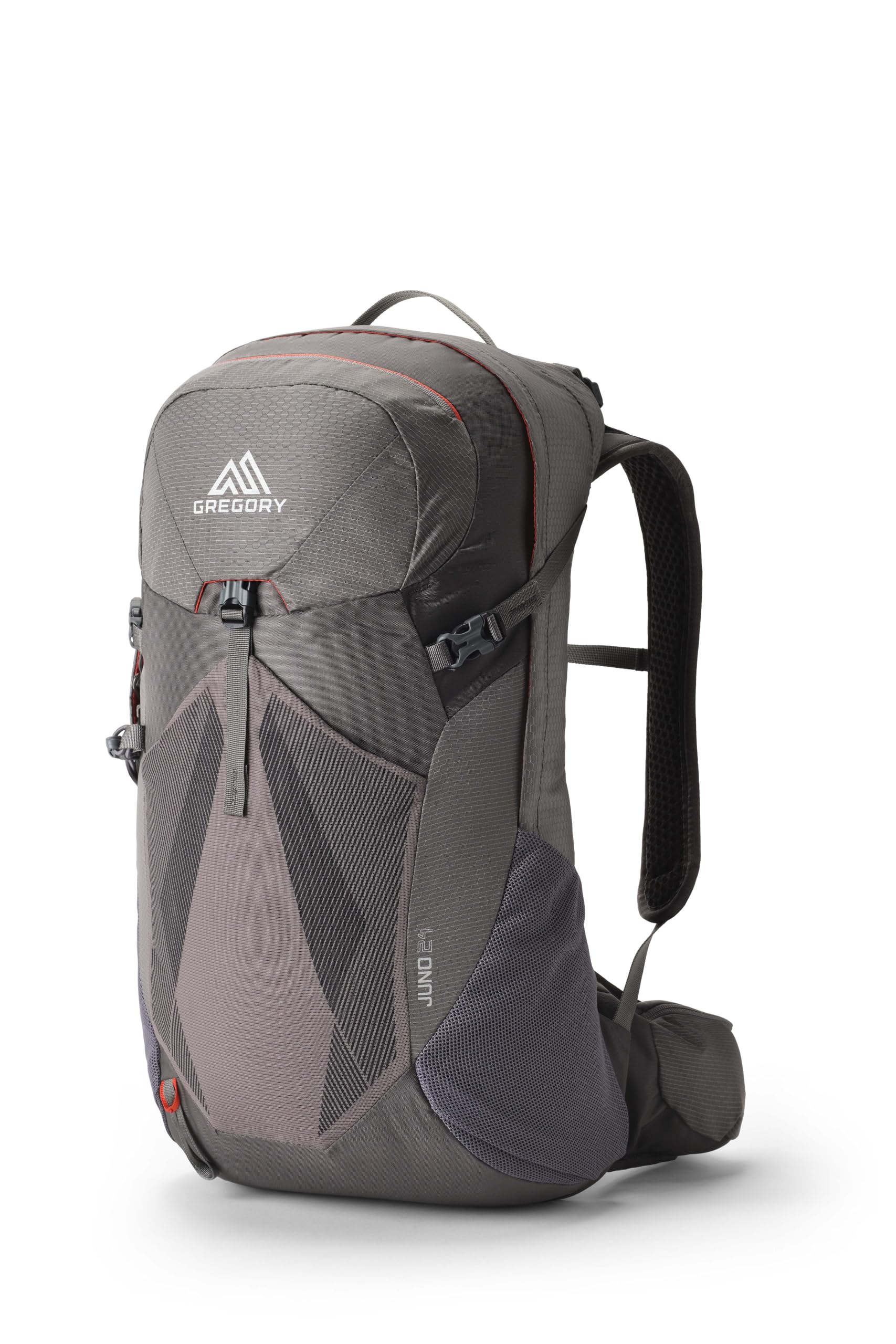 Gregory Vaporspan - Juno 24 - Day Hiking Backpack for Women, 52 cm, 24 L, 0.88 KG, Ventilated VaporSpan Backpanel, Hydration Compatible, Rain Cover Included, Grey (Torch Grey)