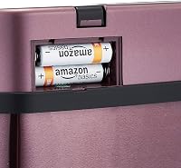 Automatický nerezový odpadkový kôš Amazon Basics, hranatý, 12 litrov, bordovočervený 7