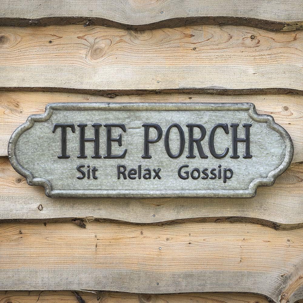 CTW Home Collection The Porch Metal Sign