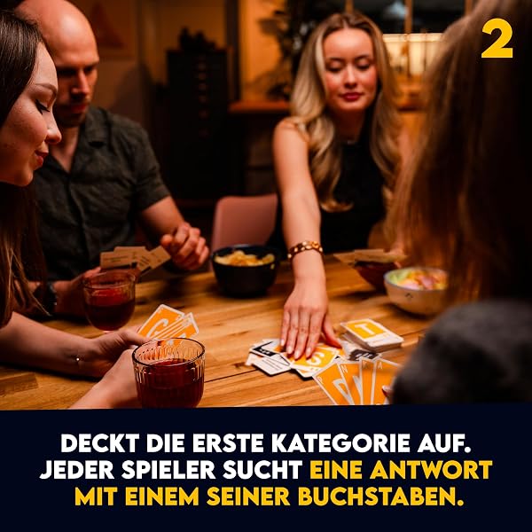 ATM Gaming Quickstop - Das Buchstaben-Duell - Kartenspiel für Jugendliche und Erwachsene - Schnell und Verrückt - 2 bis 7 Spieler - Kartenspiel ab 10 Jahren - Familienspiel - 5