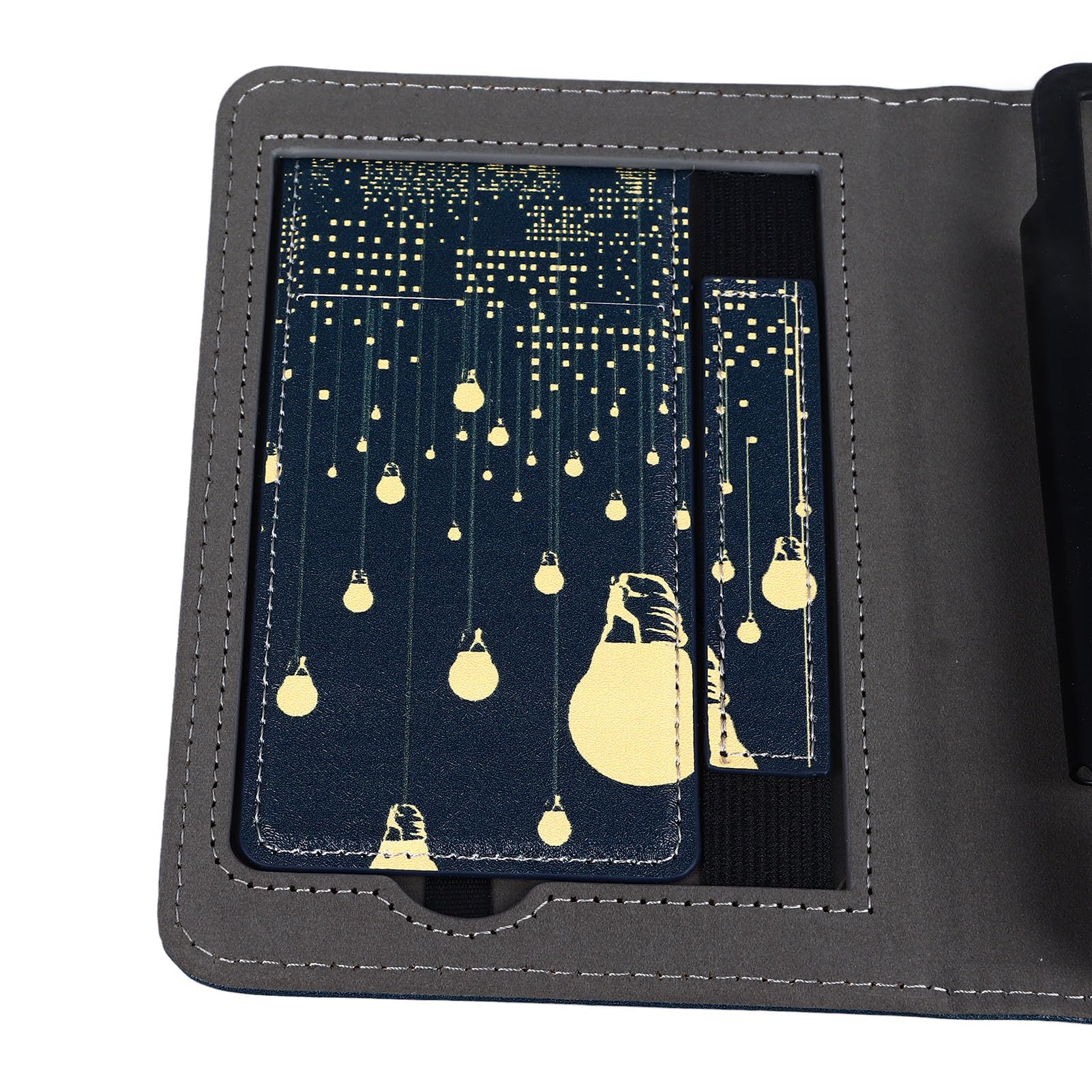 Funda para Lector de Libros, Pintada con Patrones Exquisitos, Correa de Mano, Funda Protectora Duradera para Libros Electrónicos, Conveniente para la 11.ª Generación 2022 (Foco)
