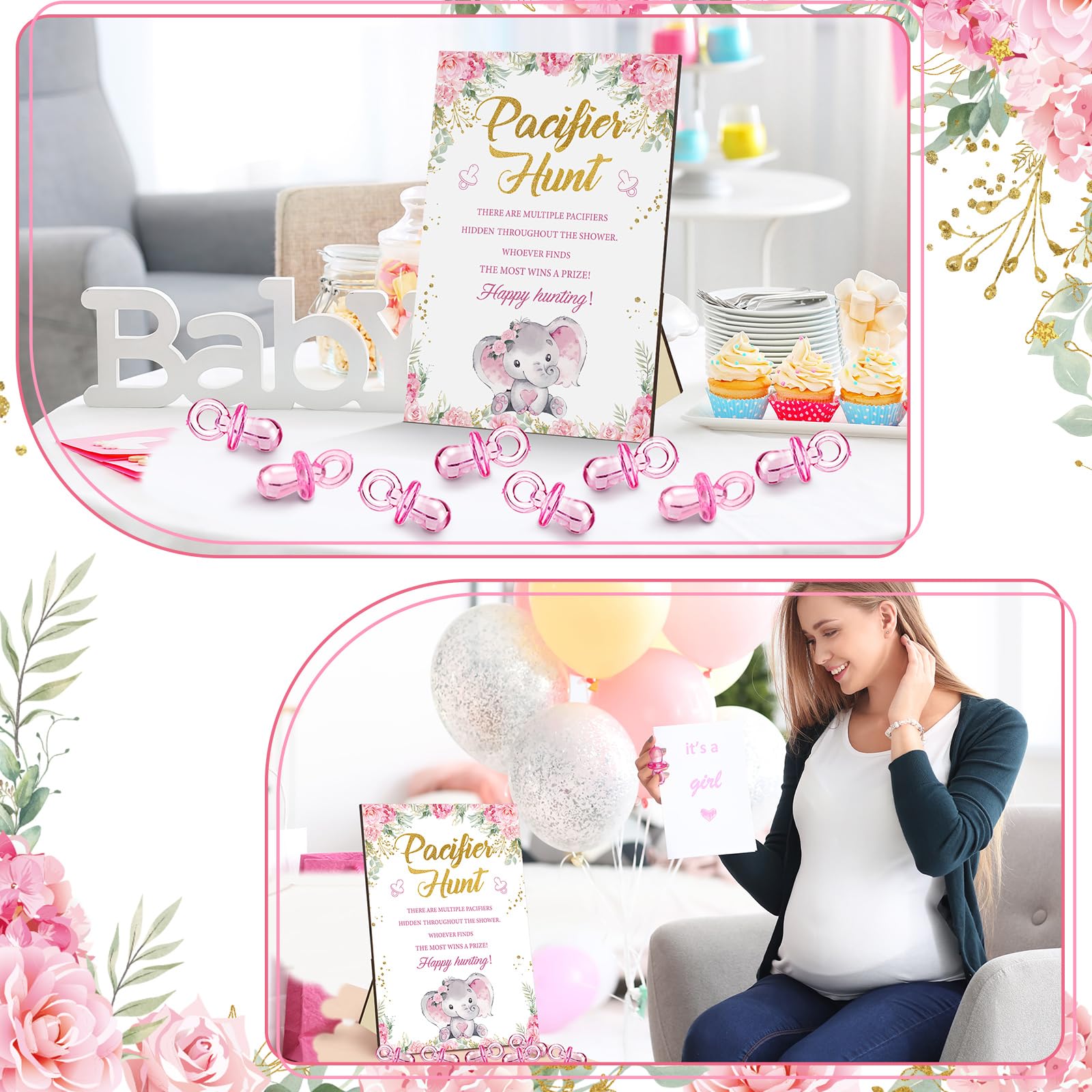 Detalles Baby Shower Pack 50 Chupetes De Colores Para Recuerdo De Baby Shower | Cuotas Sin Interés Chupetes Con El Nombre Del Bebe