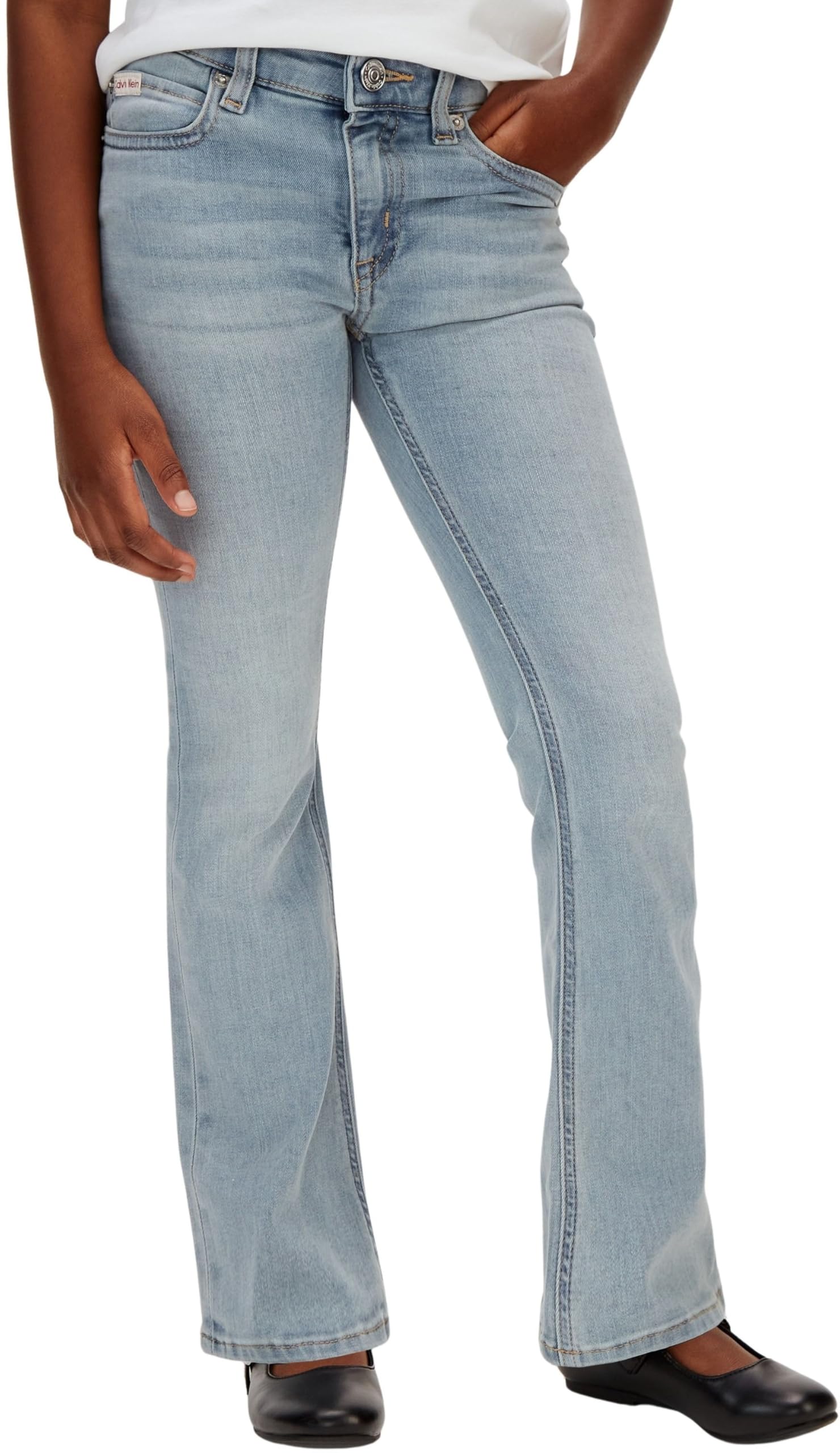 Calvin Klein Mädchen Andere Jeans Flare Andrew Blue Wash Lvcksjc03g