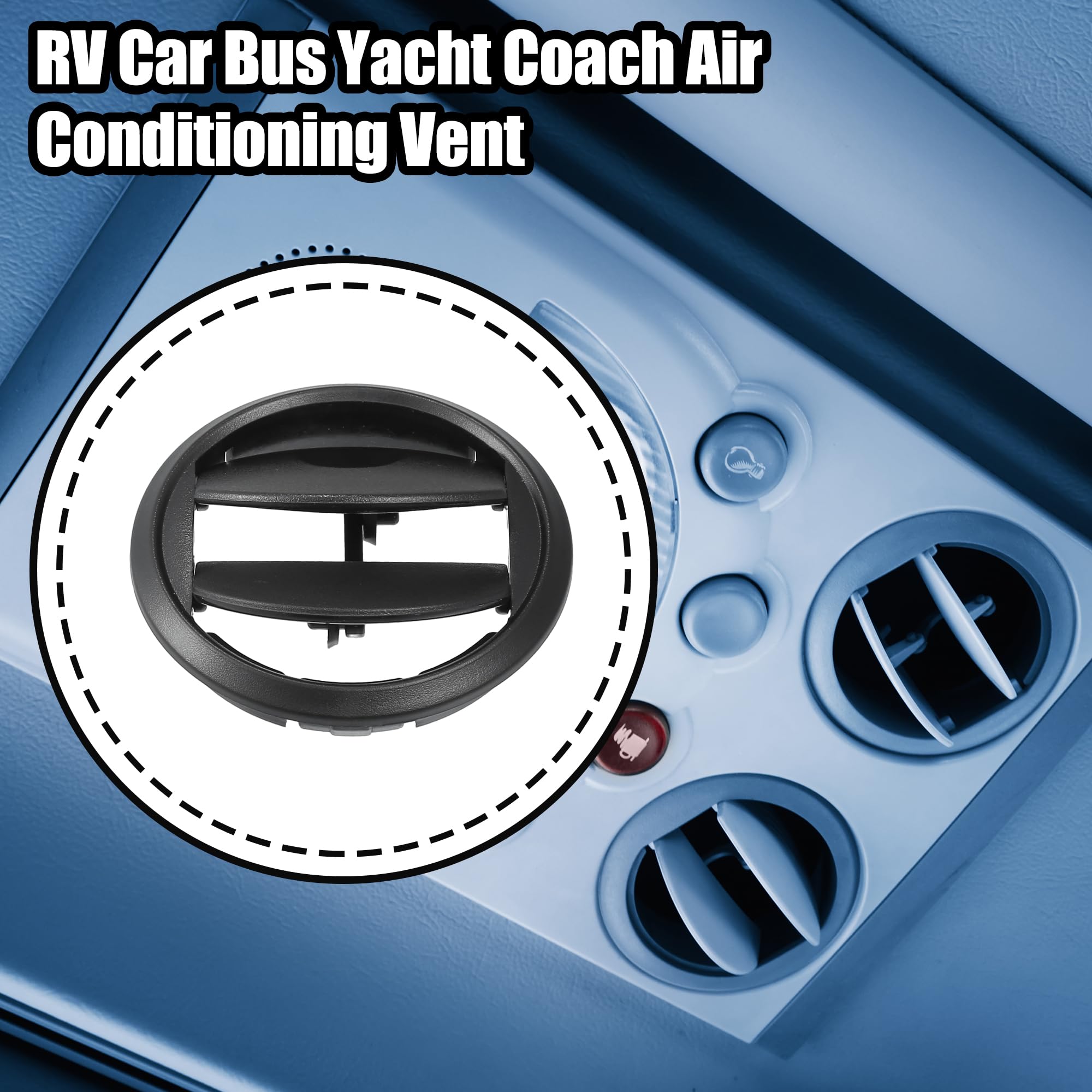Uscita Aria Rotonda Universale A/C Per RV Autobus Yacht Auto Aria
