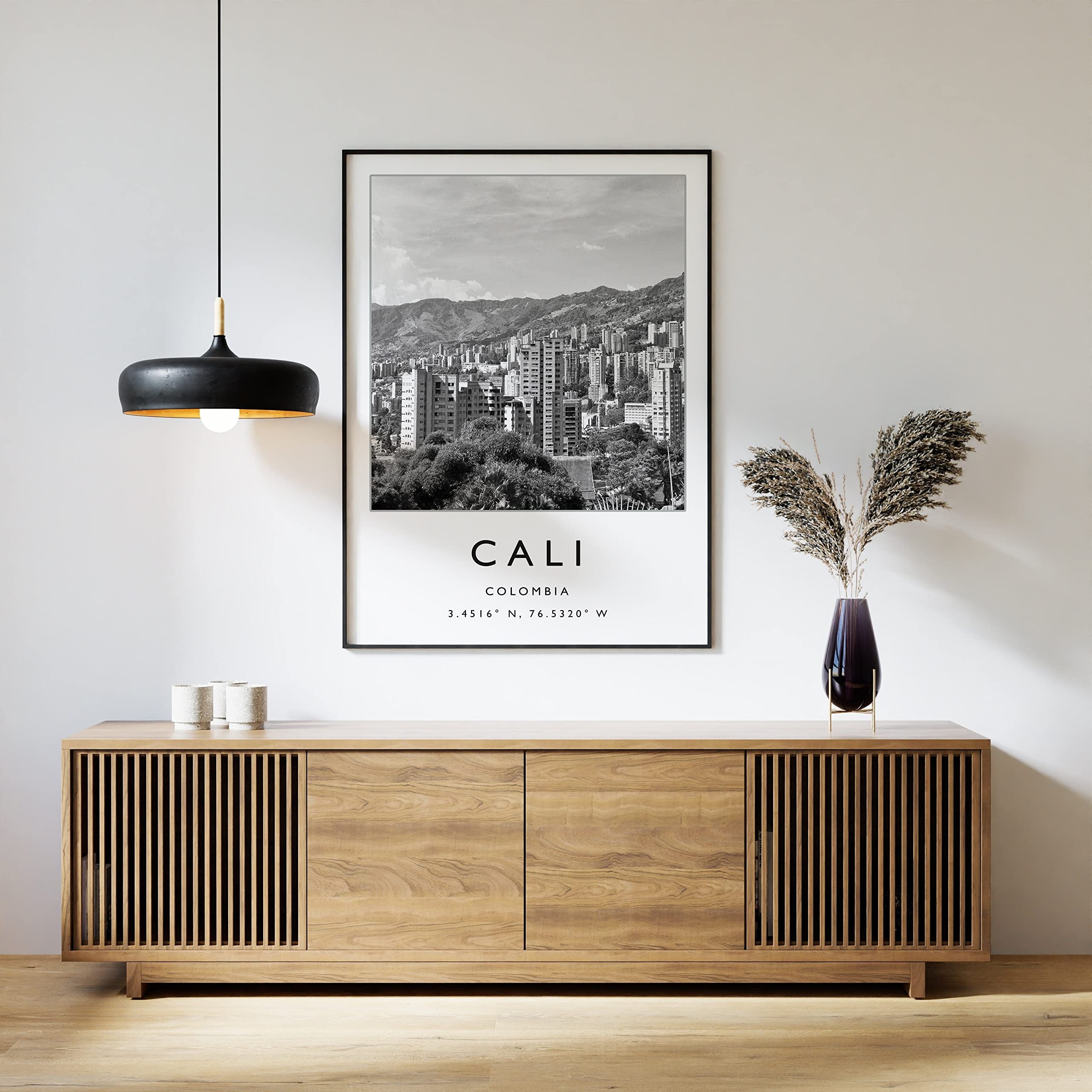 Cali Colombia Wall Print, Cali Wall Art, Colombia Print South America Art Travel Black And White Photo 80 Poster Travel Photo