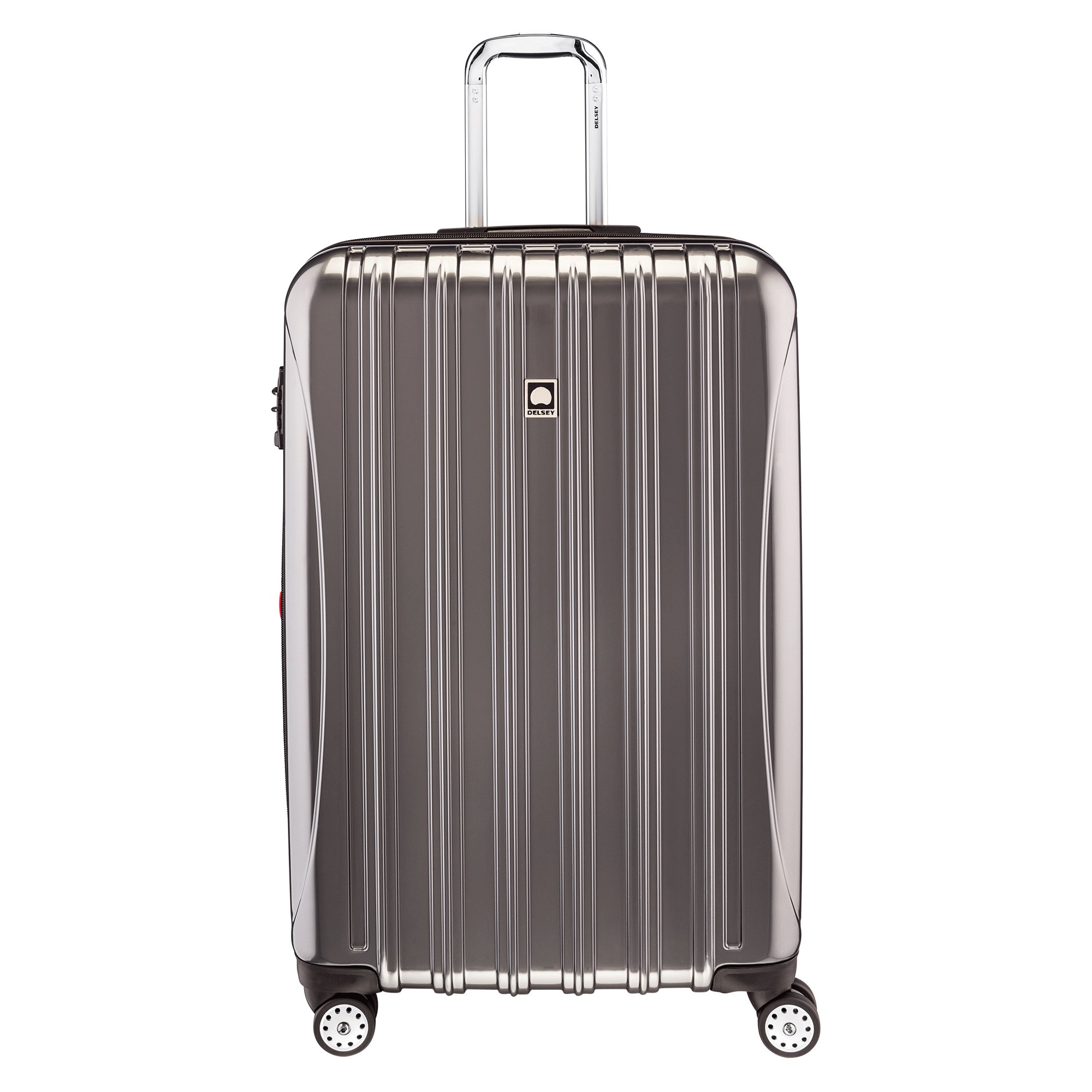 DELSEY Paris Helium Aero Hardside Expandable Luggage with Spinner Wheels, Titanium, Checked-Large 29 Inch