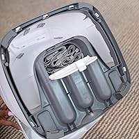 Vista 11 de Ingenuity Asiento con base para bebé 2 en 1 con bandeja auto-guardable para alimentación y piso - Pizarra