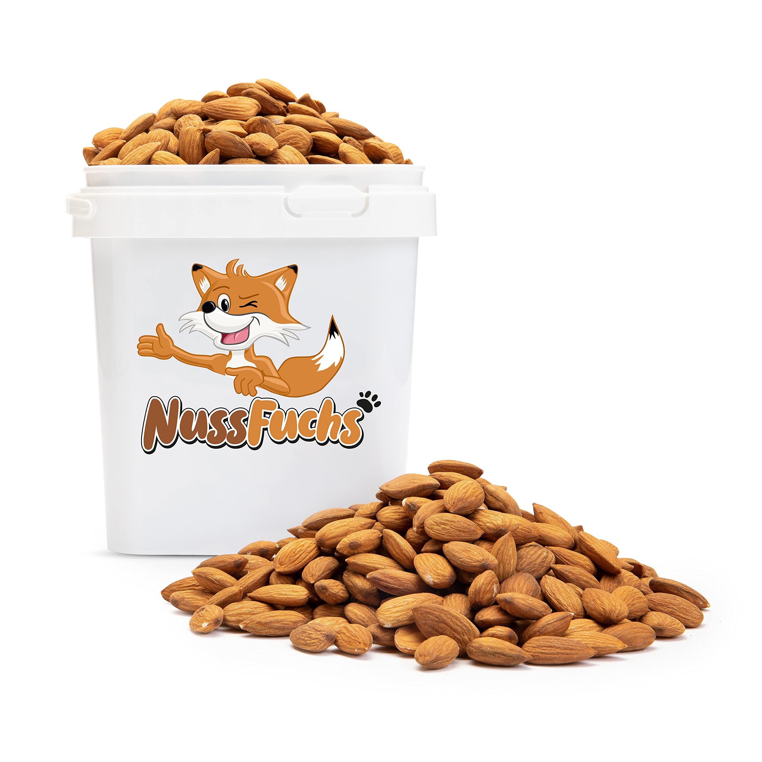Mandeln mit Haut 3,5kg – naturbelassene ganze Mandelkerne | ungesalzen, ungeröstet & vegan | Mandeln natur – ohne Schale, süßlich, knackig | 100% aus Australien – im Eimer