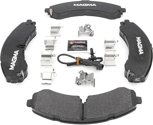 Miniatura 2 de Pastillas de freno de cerámica Premium PMD2250C, delanteras y traseras Chevrolet Silverado 2500 HD 2020-2023, 3500 HD, GMC Sierra 2500 HD, 3500 HD