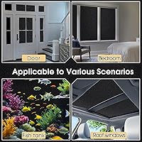 Vista 5 de Coavas - Película de privacidad para ventana, con adherencia estática, protección solar UV y control térmico, cubierta esmerilada para el hogar