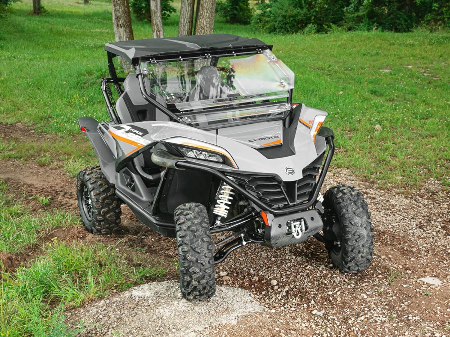 SuperATV High-Clearance 1.5" Forward Offset A-Arms for 2020+ CFMoto ZForce 950 Sport | Fit up to 34" Tires | Utilizes Stock A-Arm Bushings | Adds 1.5" of Ground Clearance