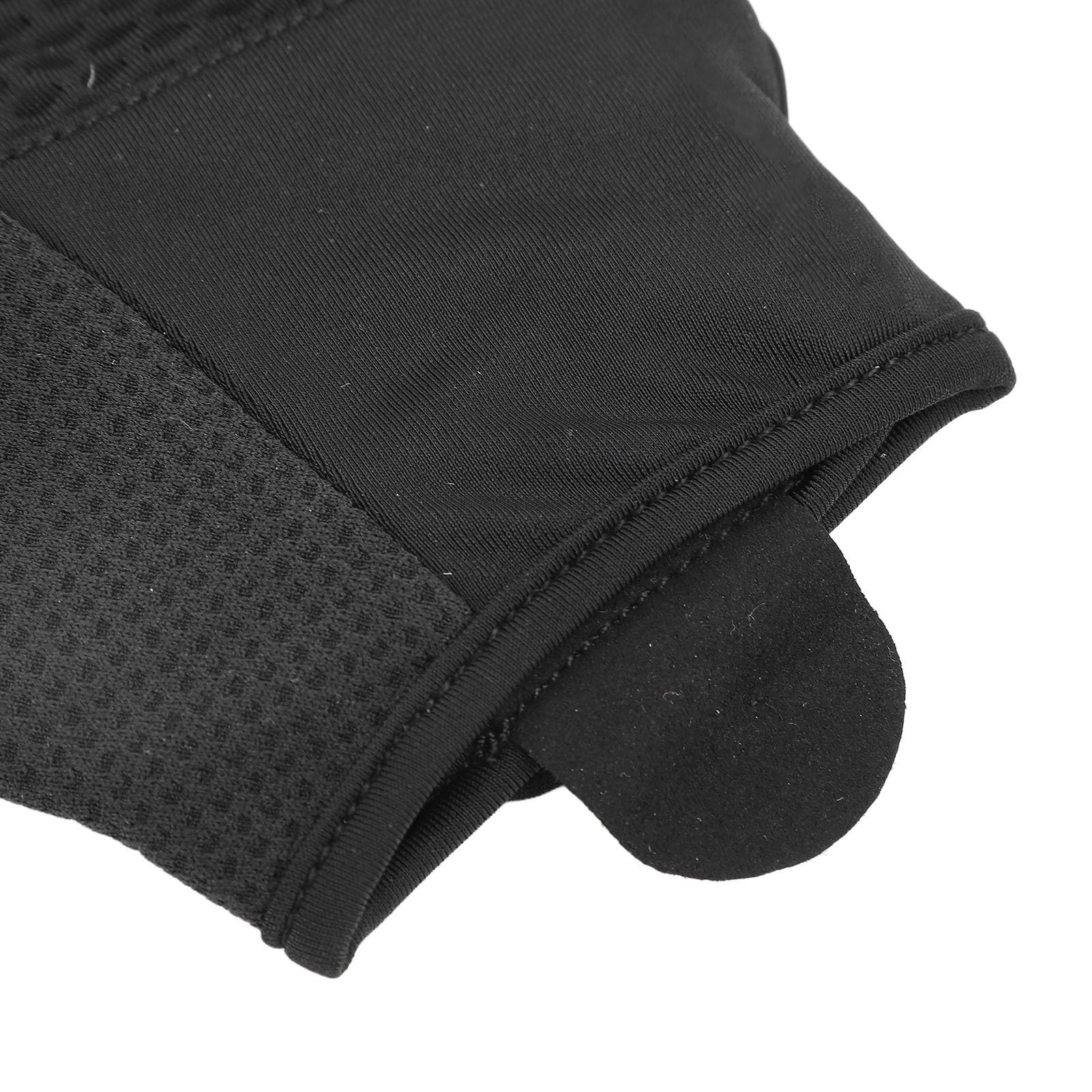 Guantes de Ciclismo Negros de Medio Dedo, Guantes para Bicicleta de Carretera, Transpirables, Antideslizantes y con absorción de Impactos, con Palma de PU, Ideales para Montar en