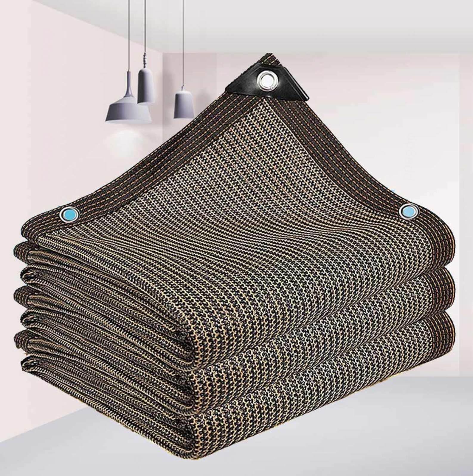 WQPMNYG Outdoor Sun Shade Cloth 90% UV Protectionfor Garden Patio Balcony Brown 3x6mHeavyDuty Shade Netting for Extra Privacy and Cooling