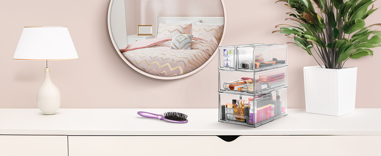 Amazon.com: Sorbus Large Clear Stackable Storage Drawers – 2-Pack