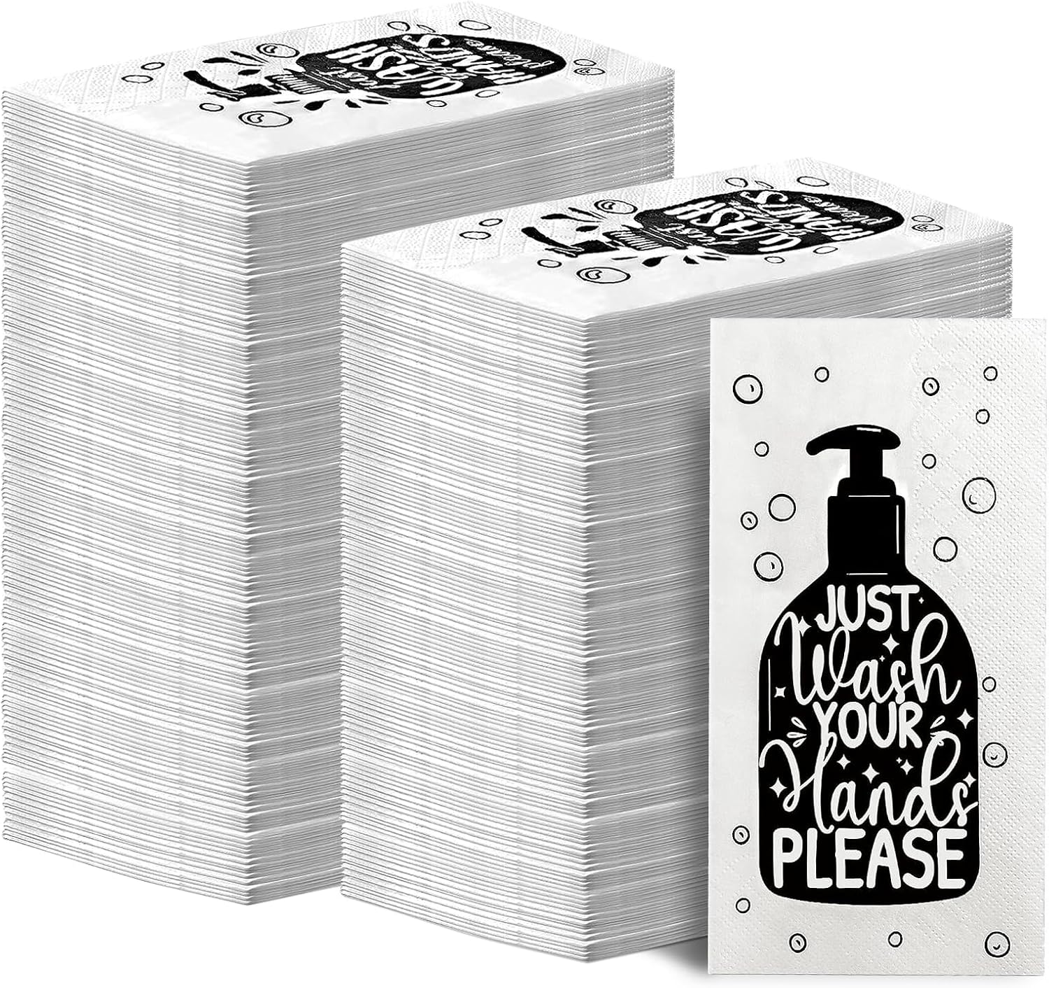 200Pcs Disposable Hand Towels, Decorative Bathroom Napkins, Soft & Absorbent Tissues, Guest