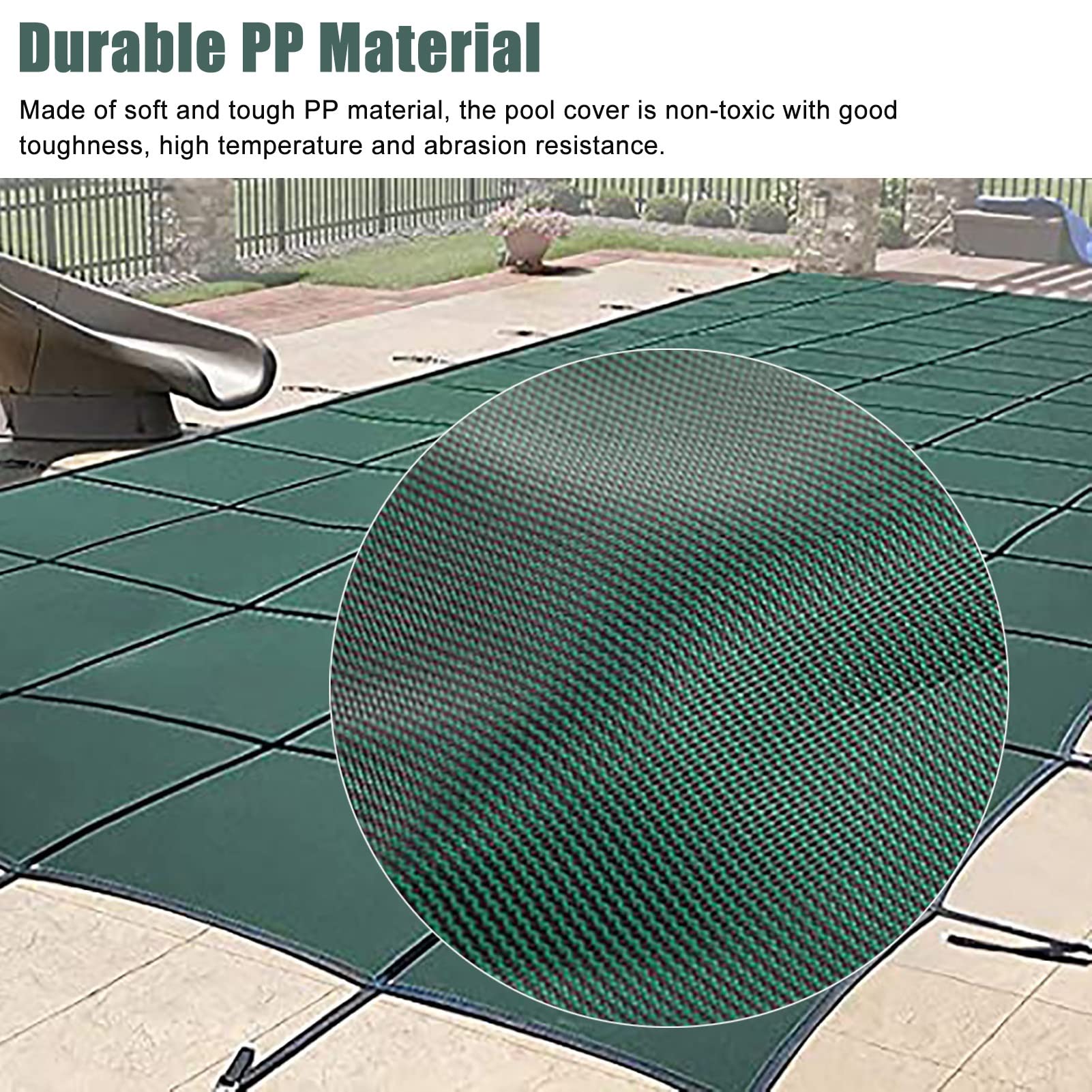 Telo Termico per Piscina, Riscaldatore per Copertura Piscina Esterna, Copertura Antipolvere/Coperta Termica per Piscina ad Alta Resistenza, Copertura per Piscina per Uso Domestico/Commerciale