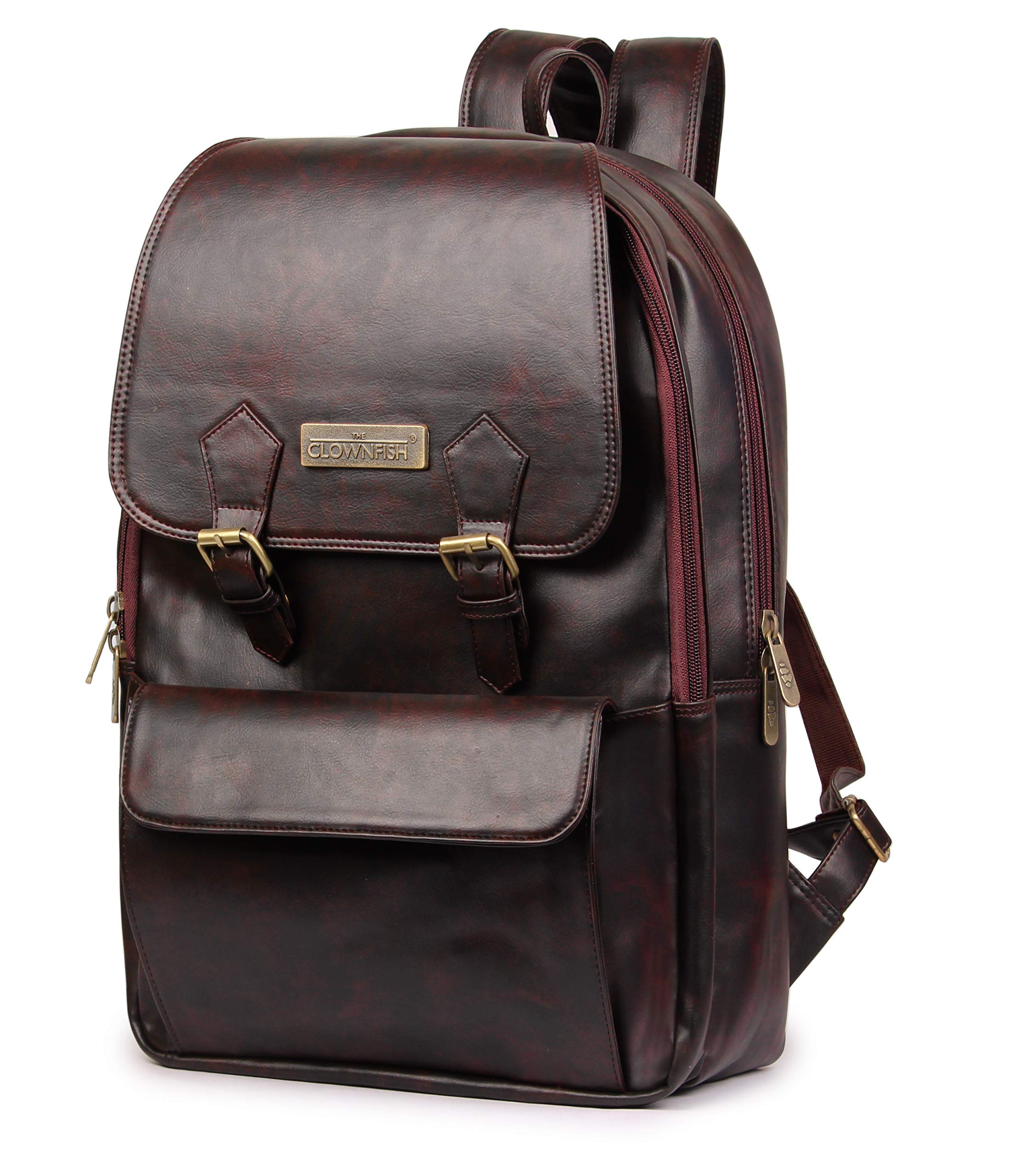 The Clownfish Hayden 25 Liters 15.6 Inch Laptop Backpack for Men and Women - Umber Brown (B07QX6G94Q) Amazon Price History, Amazon Price Tracker