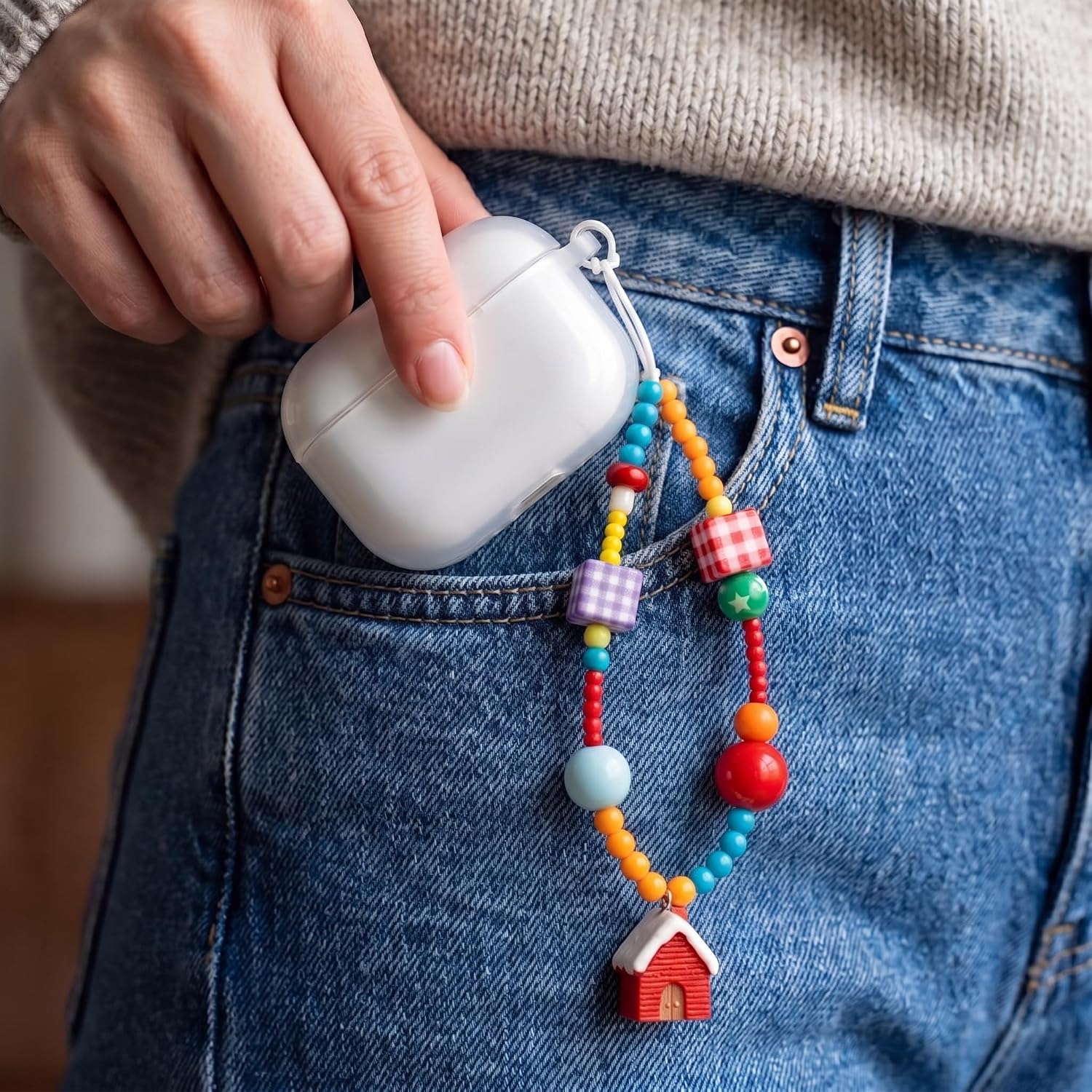 Phone Charm Christmas,Cute Phone Wrist Strap & Holiday Wristlet image 5