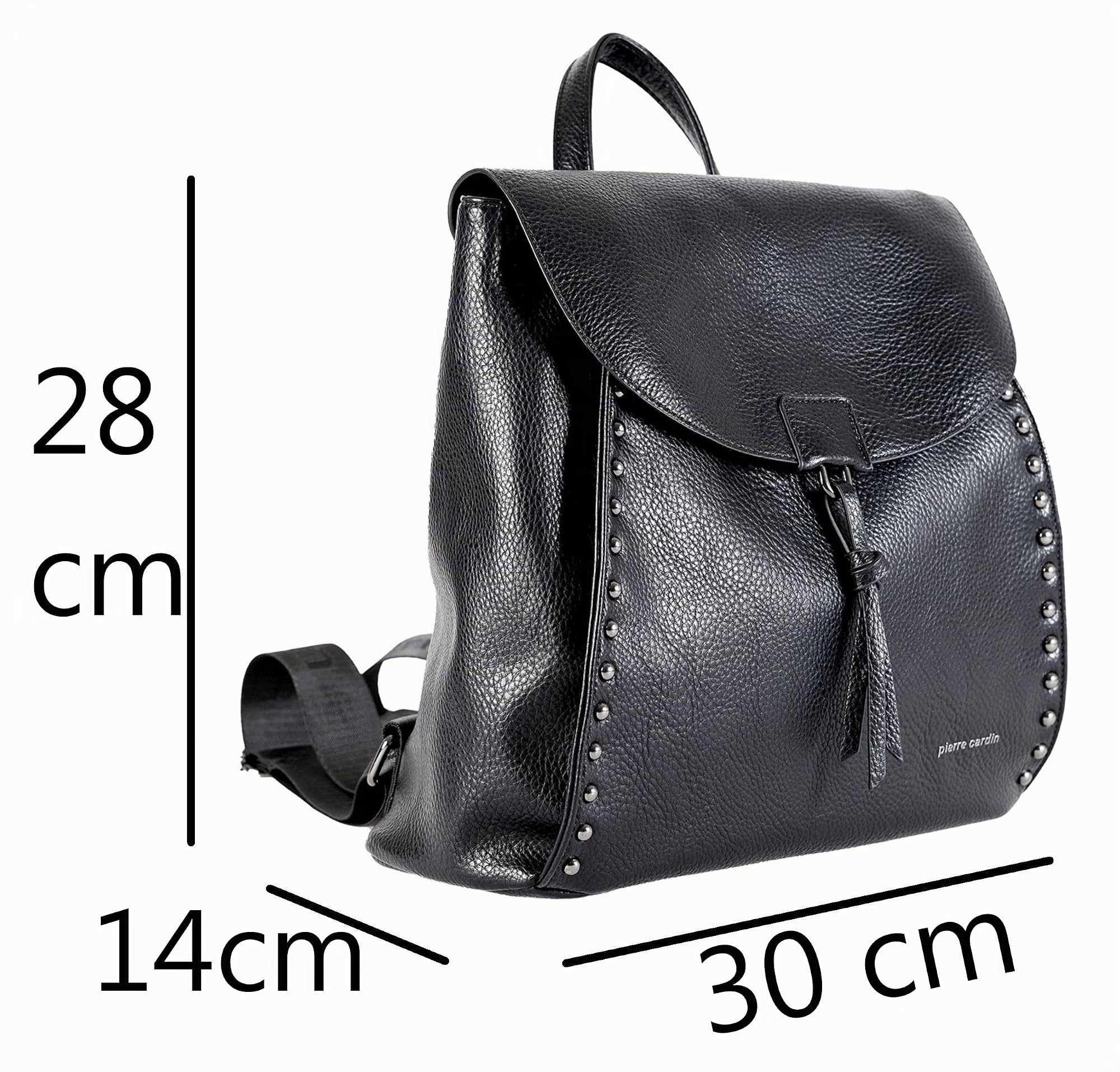 Pierre Cardin Zaino, Donna,Borsa a tracolla, in similpelle,in ecopelle,in pelleCasual, in pelle, elegante,Multifunzione, antifurto, Zaino, Zainetto, viaggio di lavoro, Borsa a mano