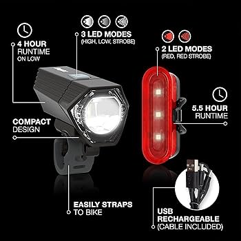 ❤LABIさま❤EnergyWork❤❤✨ Amazon.com : Energizer X400 Rechargeable Bike Light, IPX4