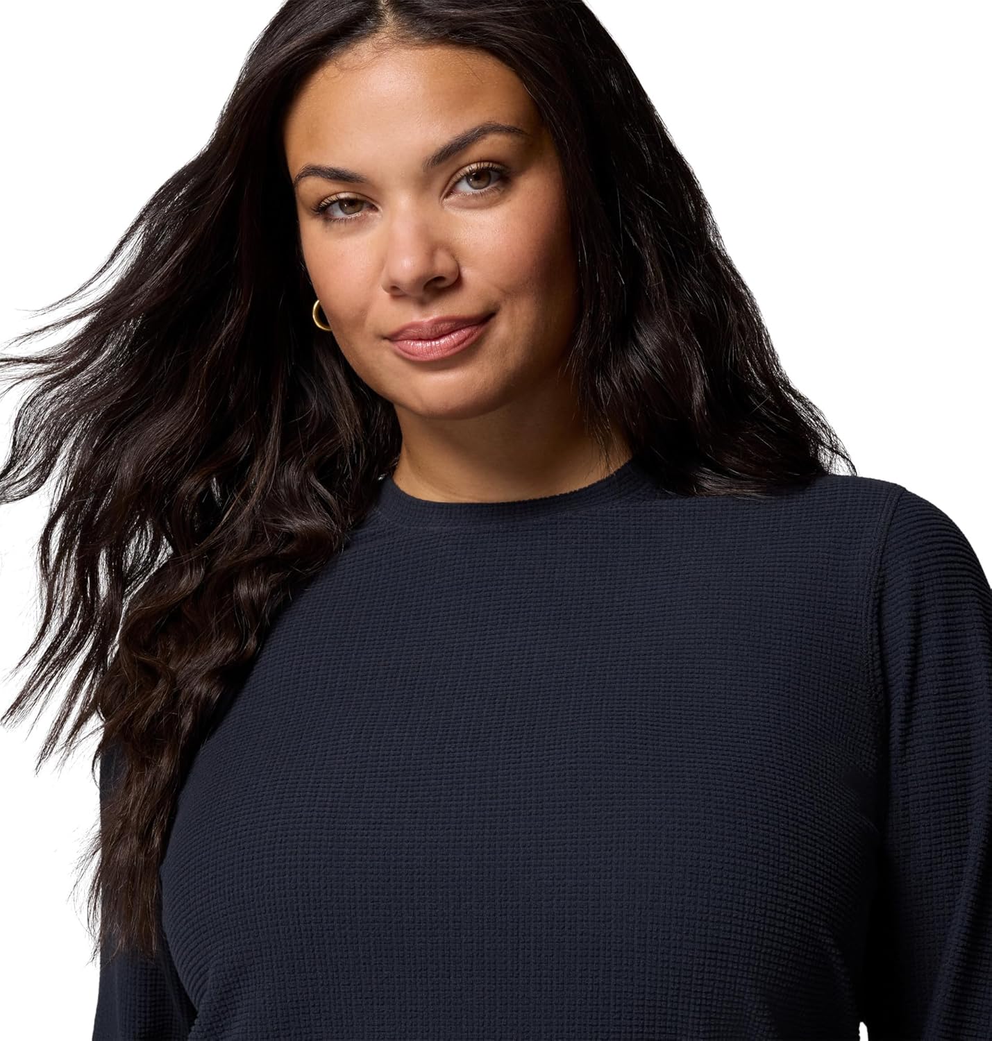 Columbia Womens Brea Falls Grid Crew Long Sleeve - Image 4