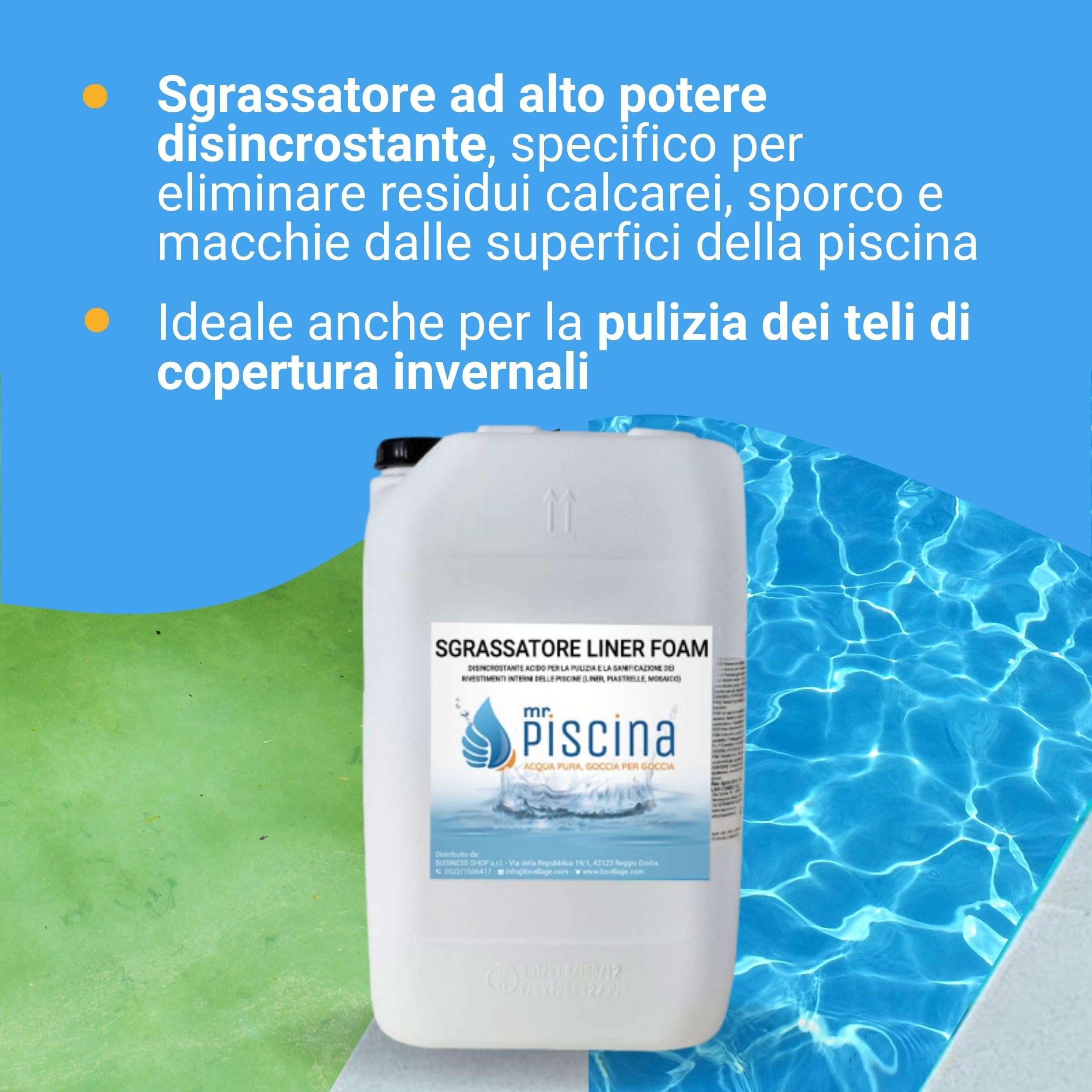 Sgrassatore liner Foam per rivestimenti interni piscina (25)