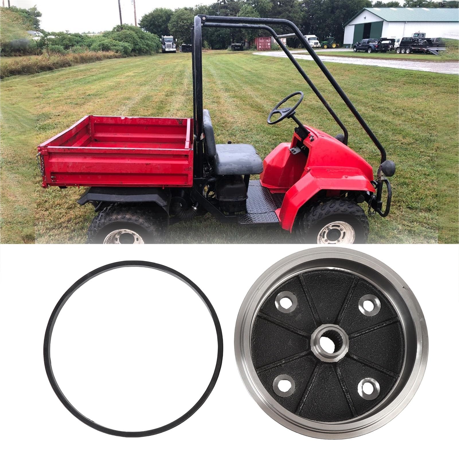 Luocute Set Anelli di Tenuta per Tamburo Freno Anteriore, Lega di Acciaio per 2500 2510 1994 1995 1996 1997 1998 1999 2000 2001 con Guarnizione e Bulloni Ad Aletta, 410381227 41038 1227