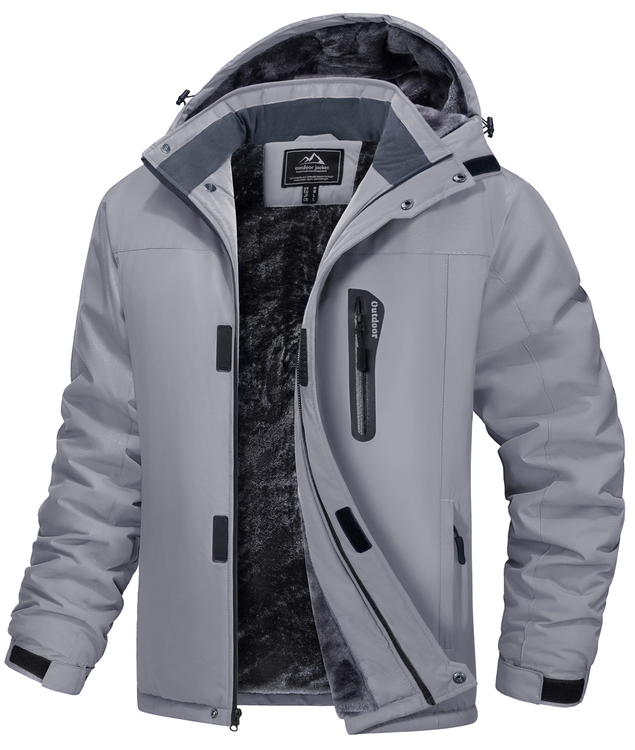 MAGCOMSEN Men's Winter Coats Ski Snow Water Resistant Jacket
