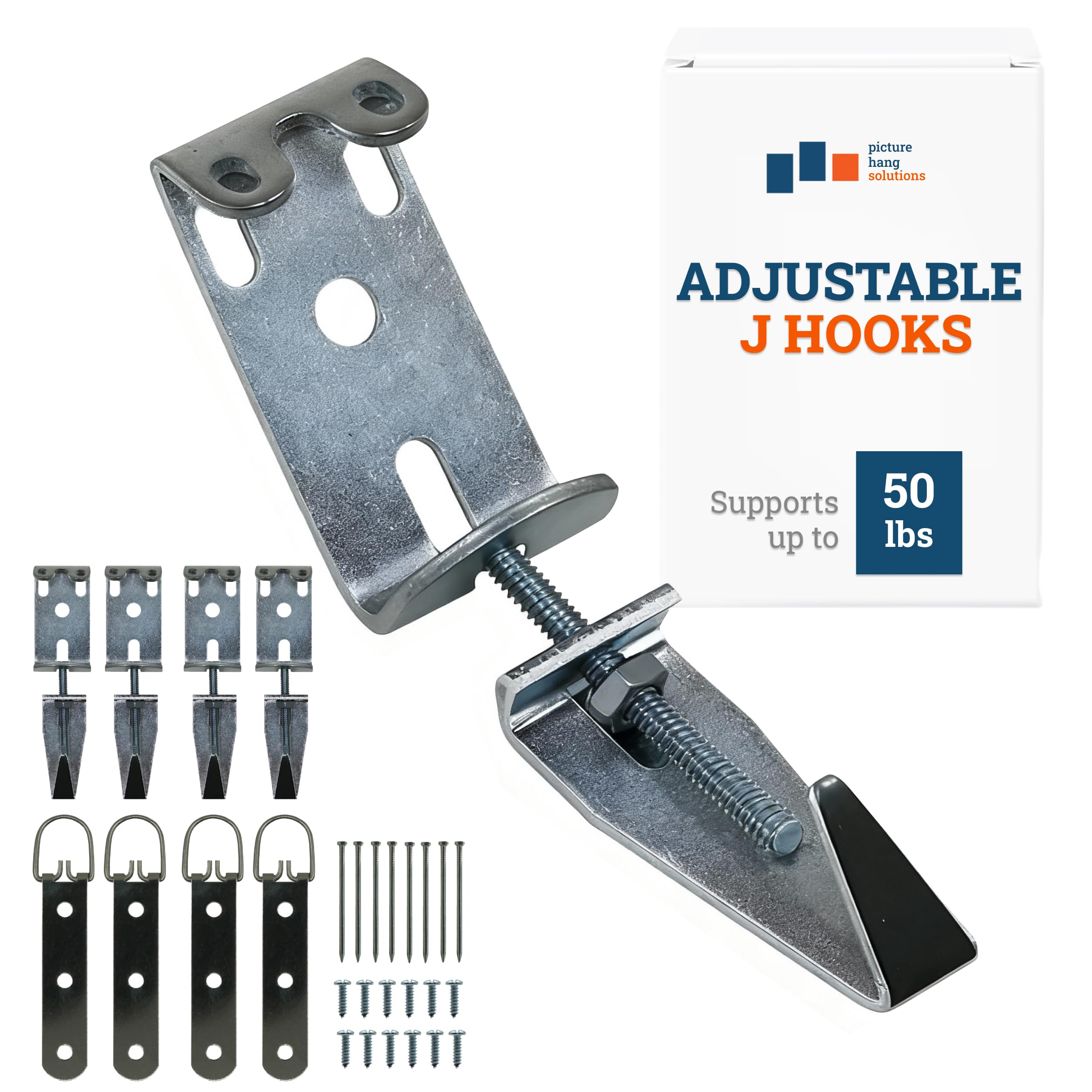 Mirror Hanging Kit with Hangers and Leveling Hardware - 100 lbs - Heavy Duty Mirror Hanging Hardware, Mirror Clips, Mounting Hardware