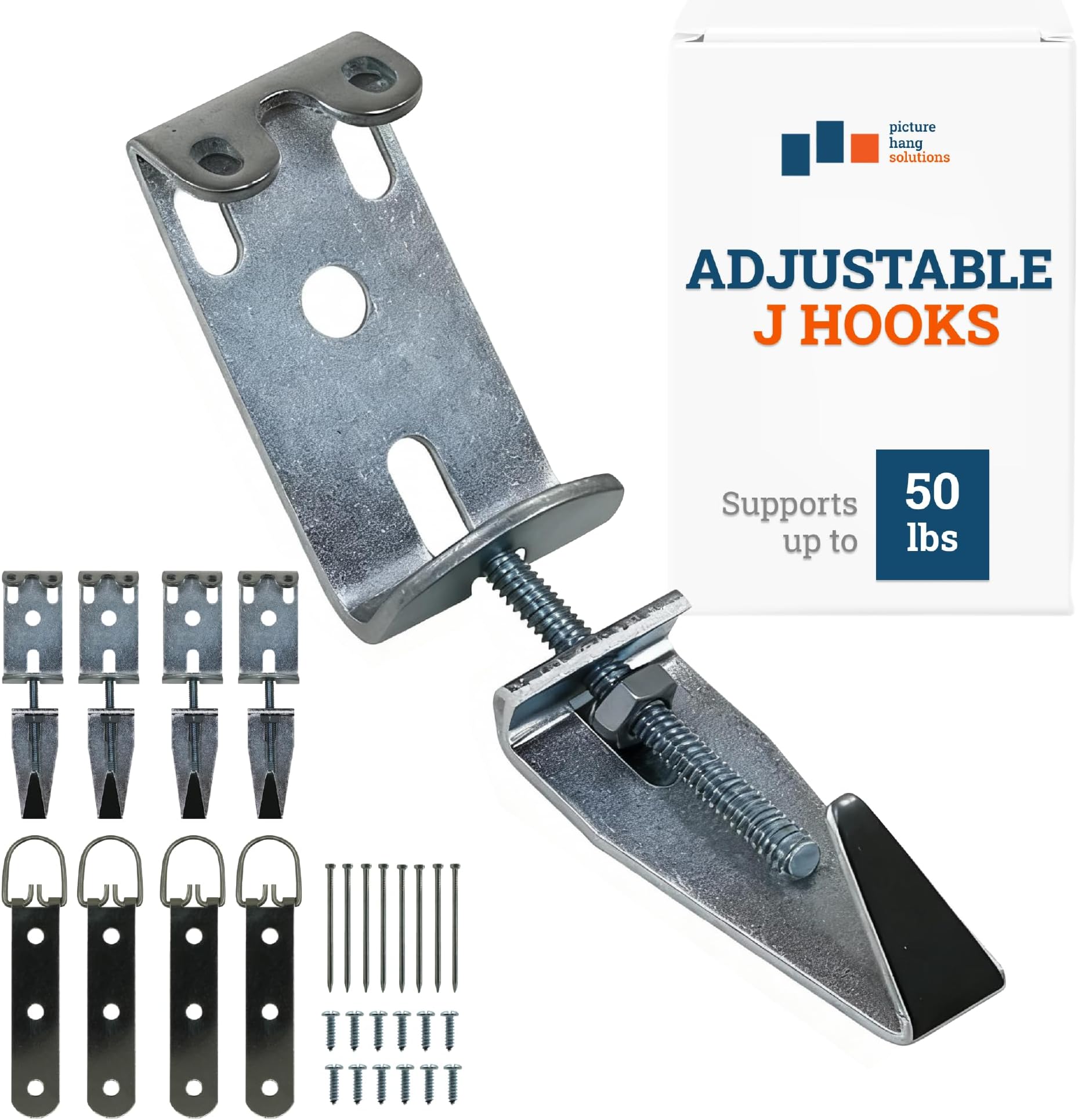 Mirror Hanging Kit with Hangers and Leveling Hardware - 100 lbs - Heavy Duty Mirror Hanging Hardware, Mirror Clips, Mounting Hardware