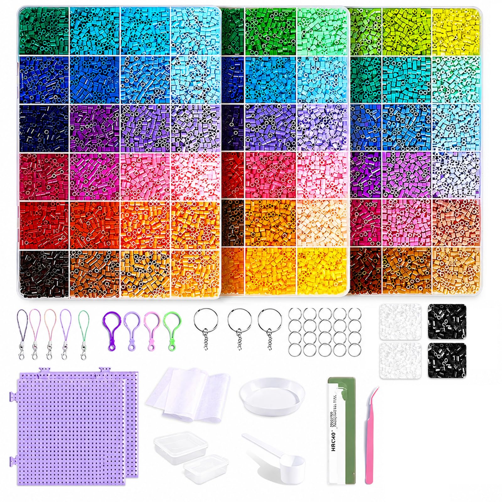 Jiangyun 2.6mm Non-Toxic Full Accessories Fuse Beads Craft Kit