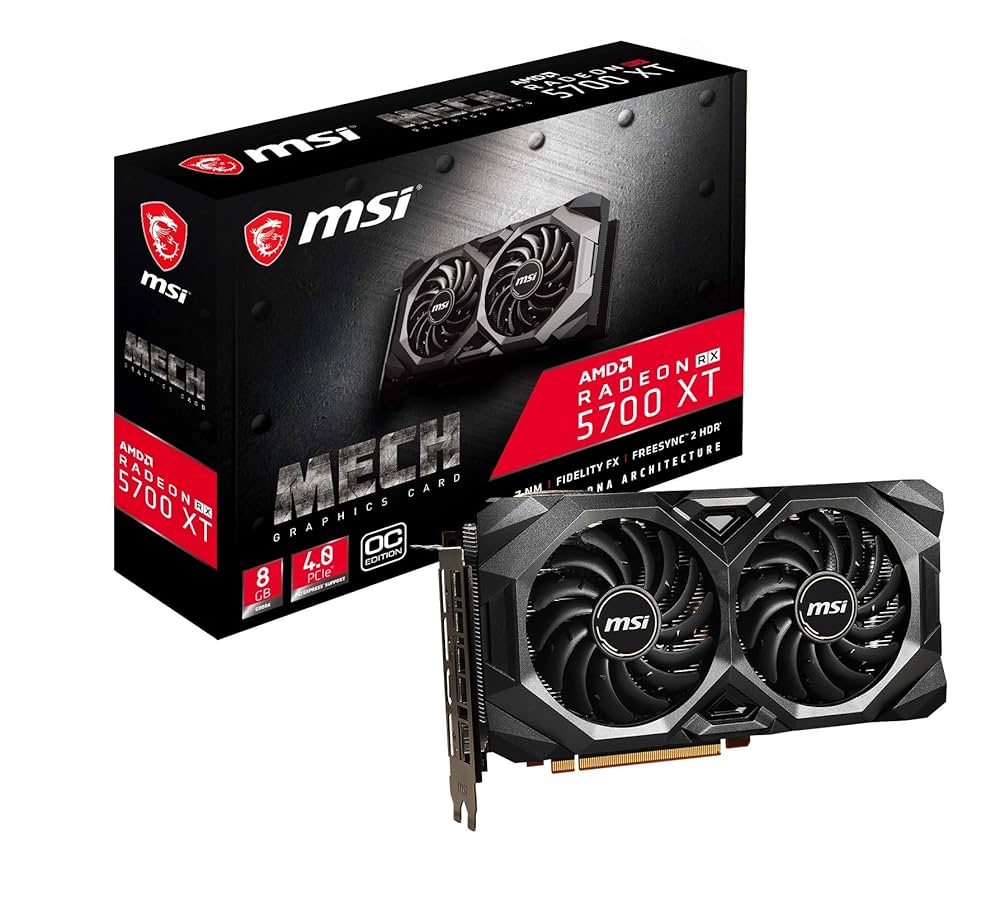 グラフィックボード・グラボ・ビデオカード MSI Radeon RX 5700 XT MECH OC Amazon.in: Buy MSI Radeon RX 5700XT MECH OC 8GB GDDR6 AMD
