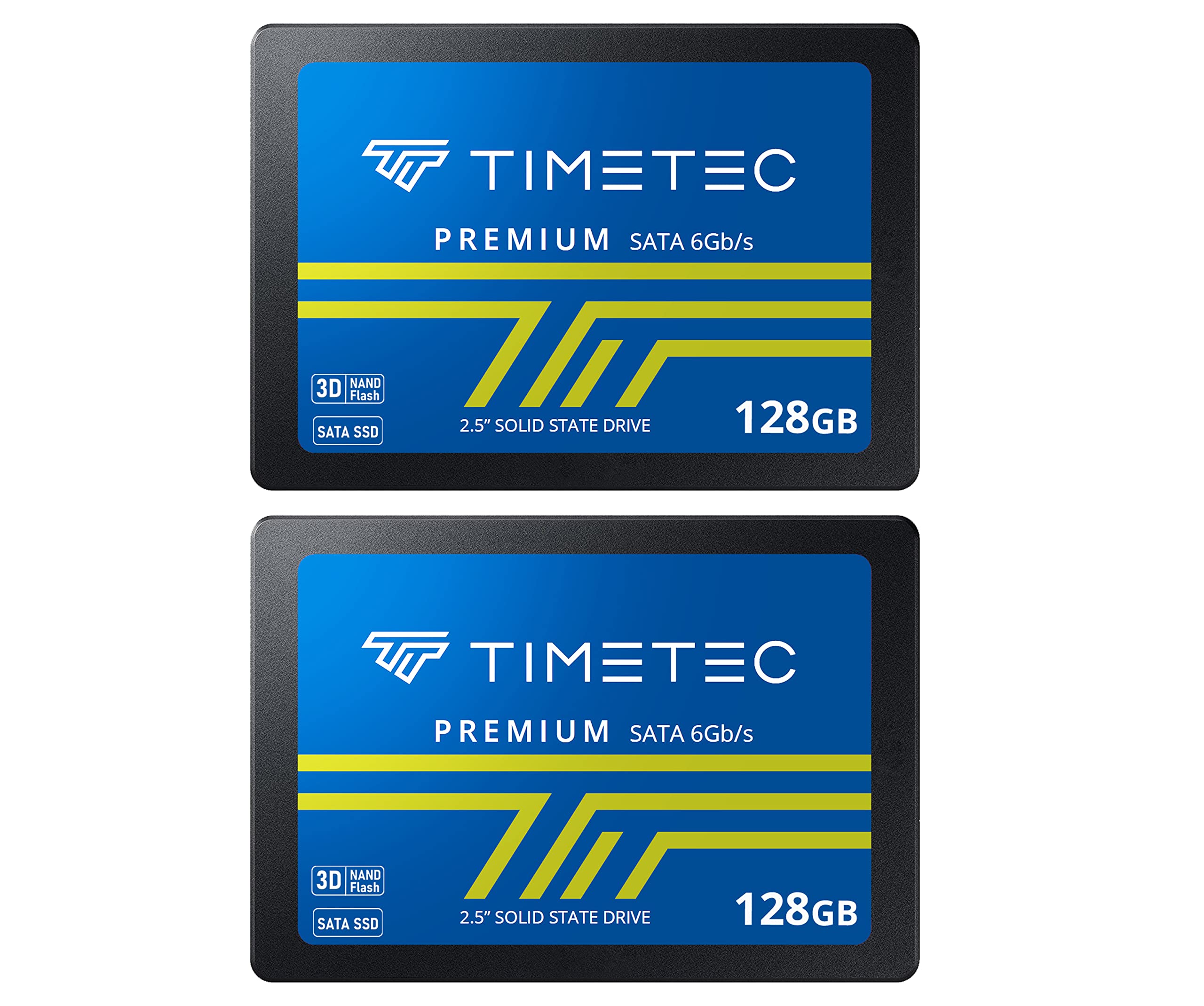 Timetec 128GBx2 (2 Pack) SSD 3D NAND SATA III 6Gb/s 2.5 Inch 7mm (0.28") Read Speed Up to 550 MB/s SLC Cache Performance Boost Internal Solid State Drive for PC Computer Desktop and Laptop-image-15