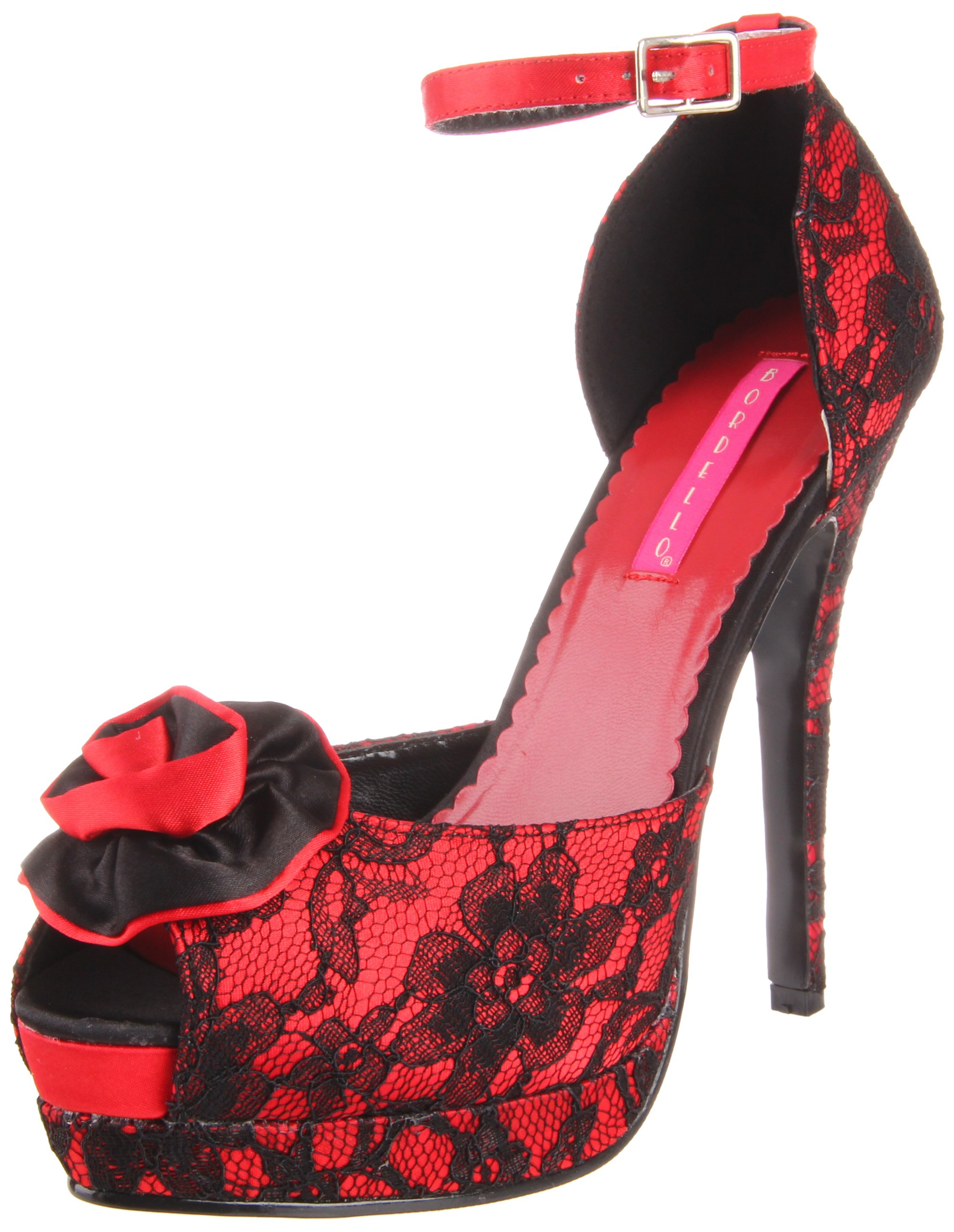 Pleaser Women's Bella-17/RSA-BLO Open-Toe Pump