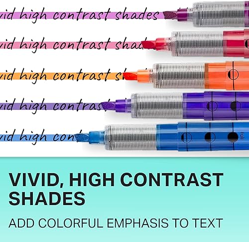 Miniatura 5 de Sharpie Marcadores de Resaltar Líquidos, Punta de Cincel, Colores Surtidos, 10 Unidades - Para Diario, Escuela, Suministros de Estudio