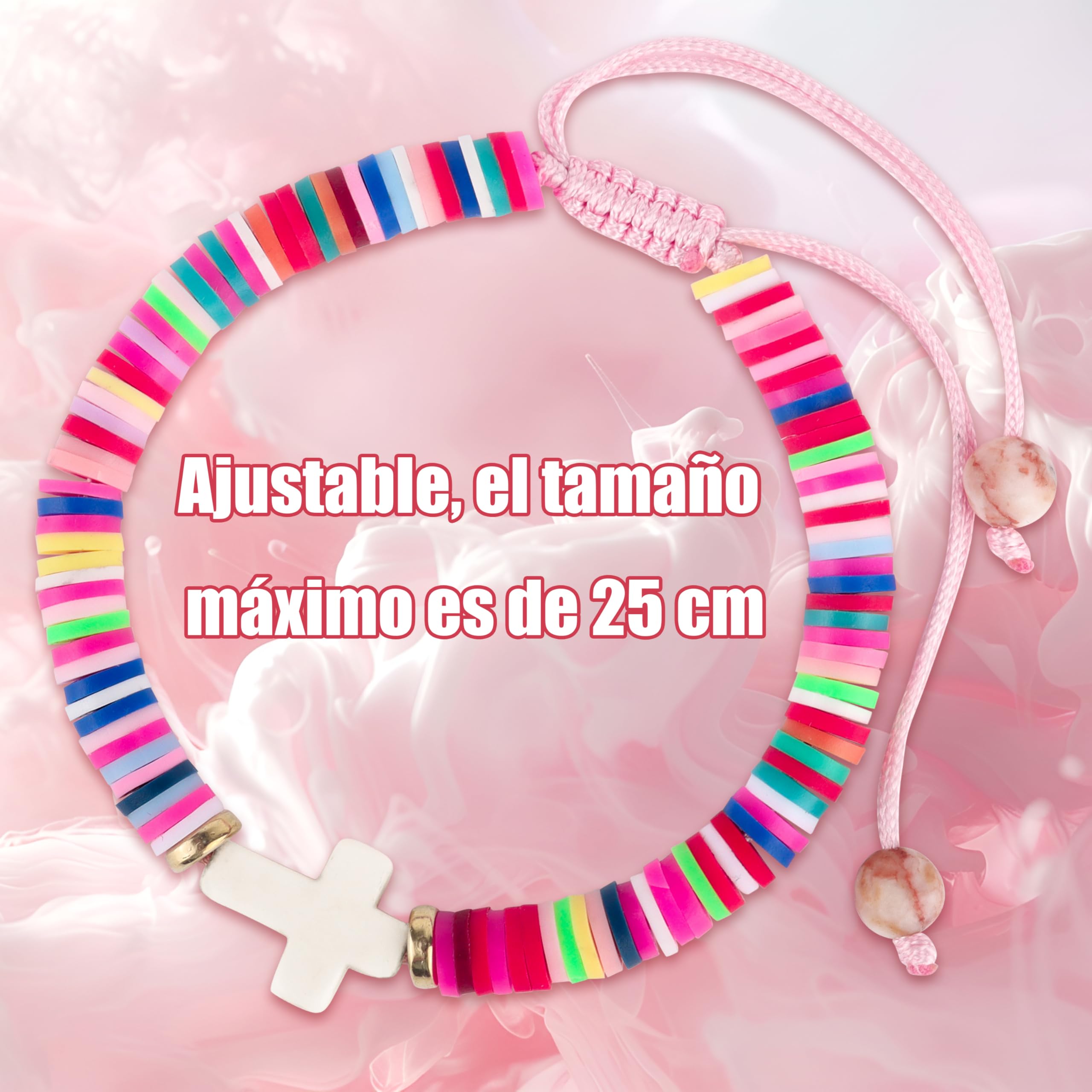 Rebundex Taufgeschenke für Mädchen Taufe Geschenk Taufgeschenk Mädchen, Taufe Kreuz Armband Geschenk zur Kinder, Tochter, Nichte