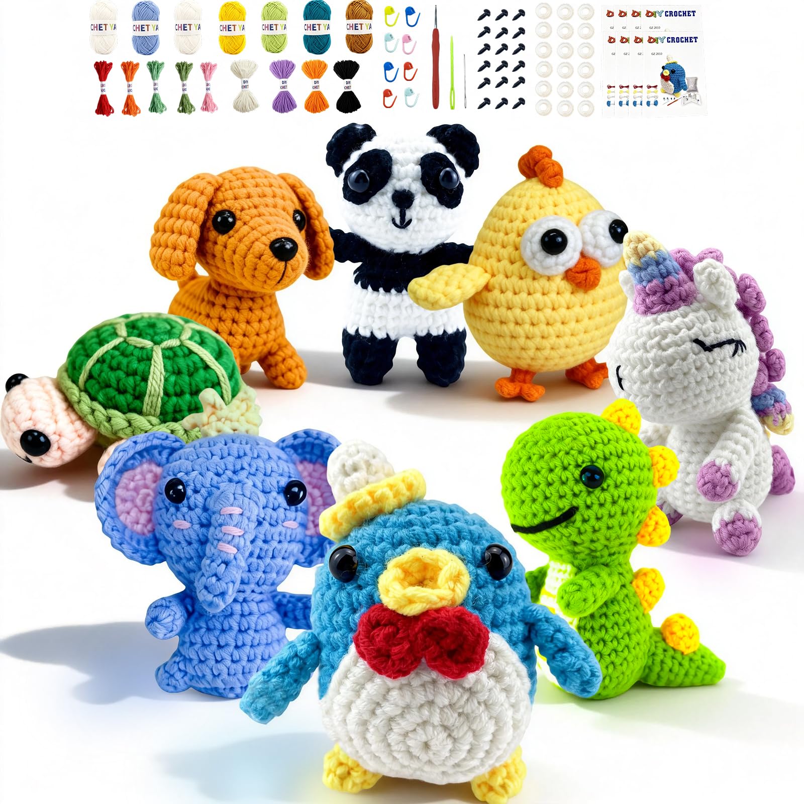 Cosminy 8Pcs Crochet Kit - crochet kits | Mubboo