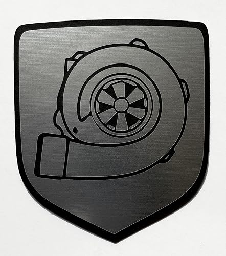 24Designs Repuesto para emblema de insignia delantera Dodge Caliber Turbo Silver