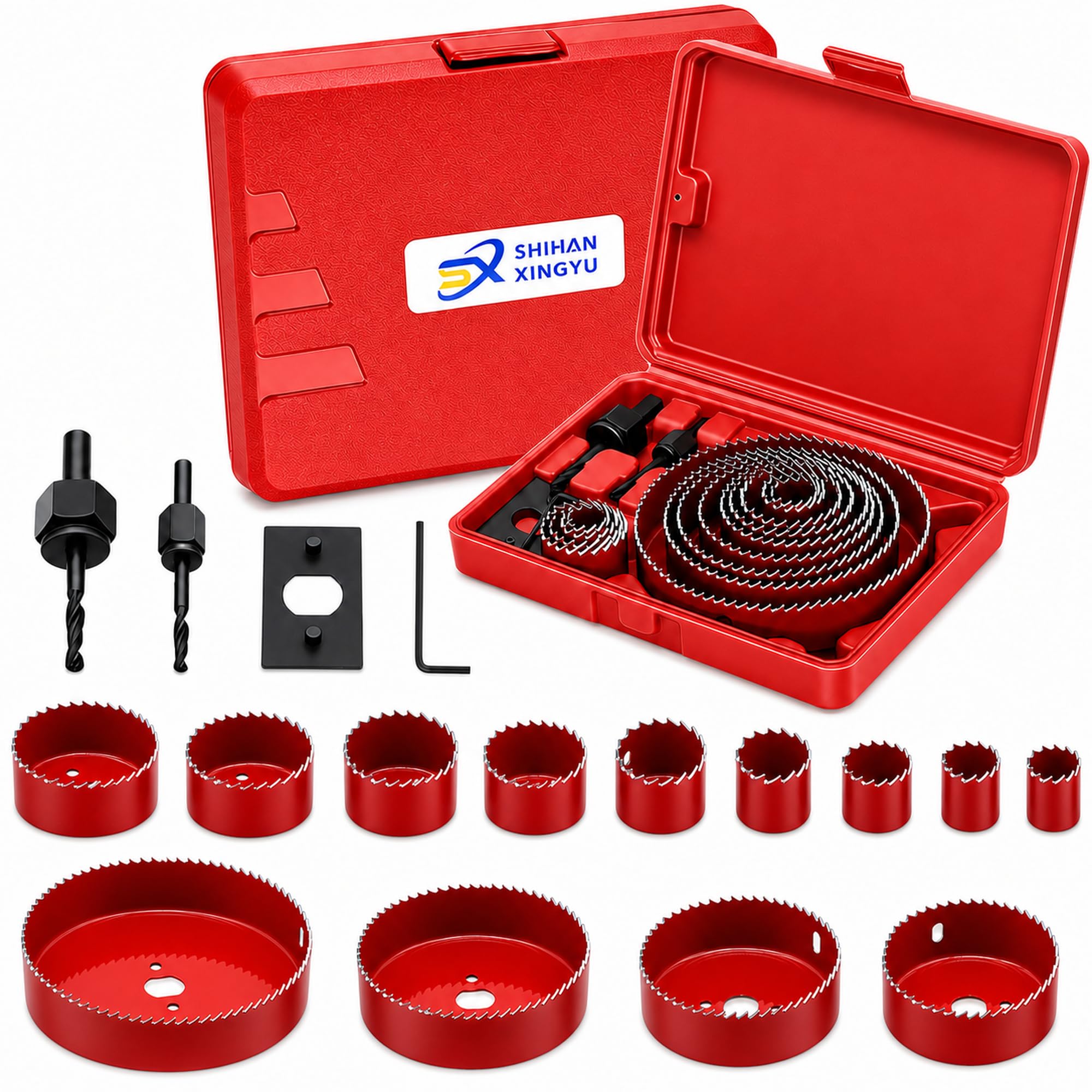 12-Piece Hole Saw Kit - Drill Bits & Accessories -9