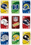 Mattel Games UNO NFL Jeu de cartes dans le stockage & L'étain de voyage pour enfants, adultes & Soirée en famille, Caractéristiques Logos of All 32 NFL Équipes & Règle spéciale avec NFL Logos de l'équipe & Règles spéciales pour les enfants, les adolescents & Soirée de jeux en famille, Âges 7+, 2-10 Joueurs (Amazon Exclusi