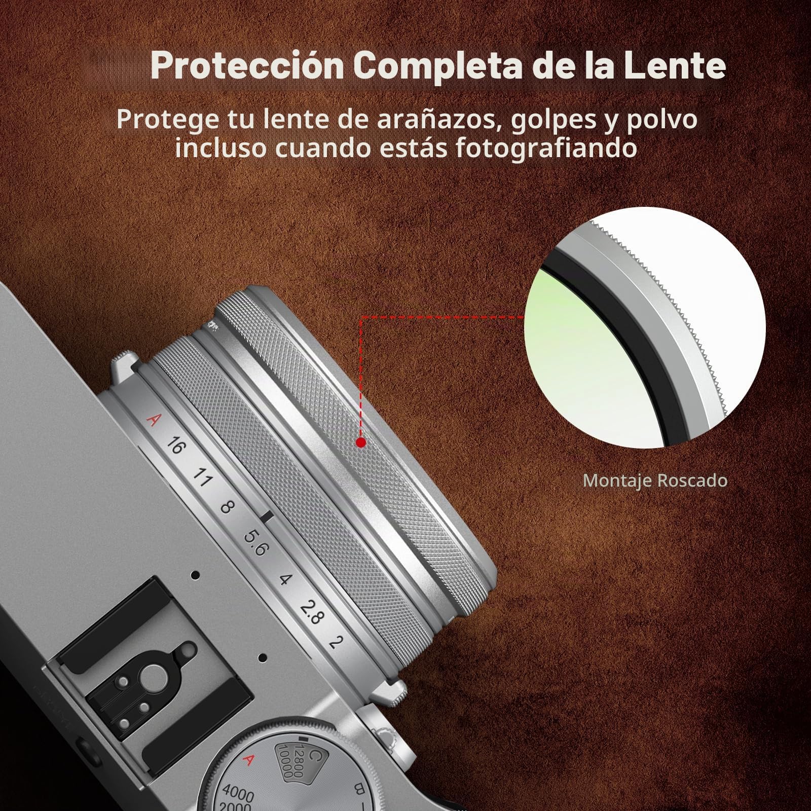 SmallRig Filtro UV para FUJIFILM X100VI / X100V (Plata) 5853