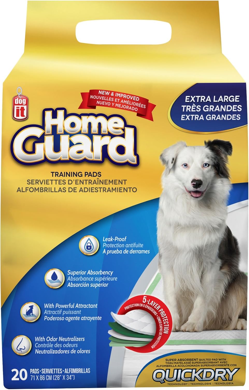 Dogit 70599 Training Pads, XLarge Amazon.ca Pet Supplies