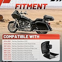 Vista 2 de Maletero Razor de HECASA con respaldo plano Compatible con Harley Davidson Touring Road King, Road Electra Street Glide, CVO, Ultra-Classic CVO