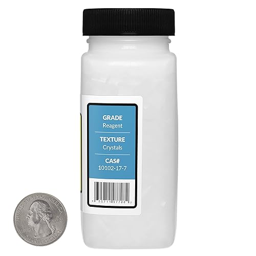 Miniatura 2 de Tiosulfato de sodio pentahidrato Na2S3O3.5H2O Cristales de grado AR al 99% de 8 onzas en dos botellas
