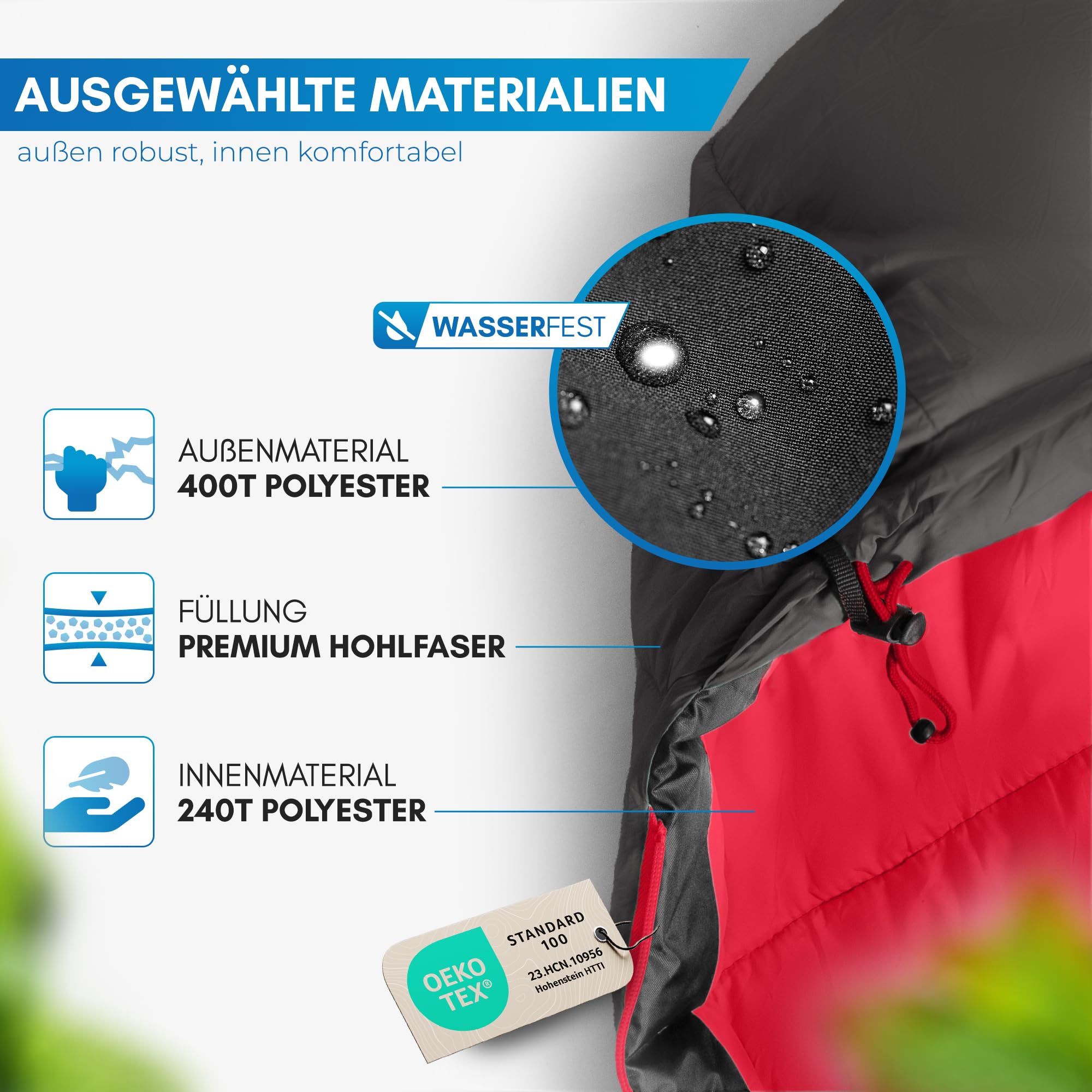 NORDMUT® Schlafsack Erwachsene – kleines Packmaß & Ultraleicht (900/1500g) – 3-Jahreszeiten (250 GSM) & Sommerschlafsack (100 GSM) – Mumienschlafsack für Camping, Outdoor & Festivals