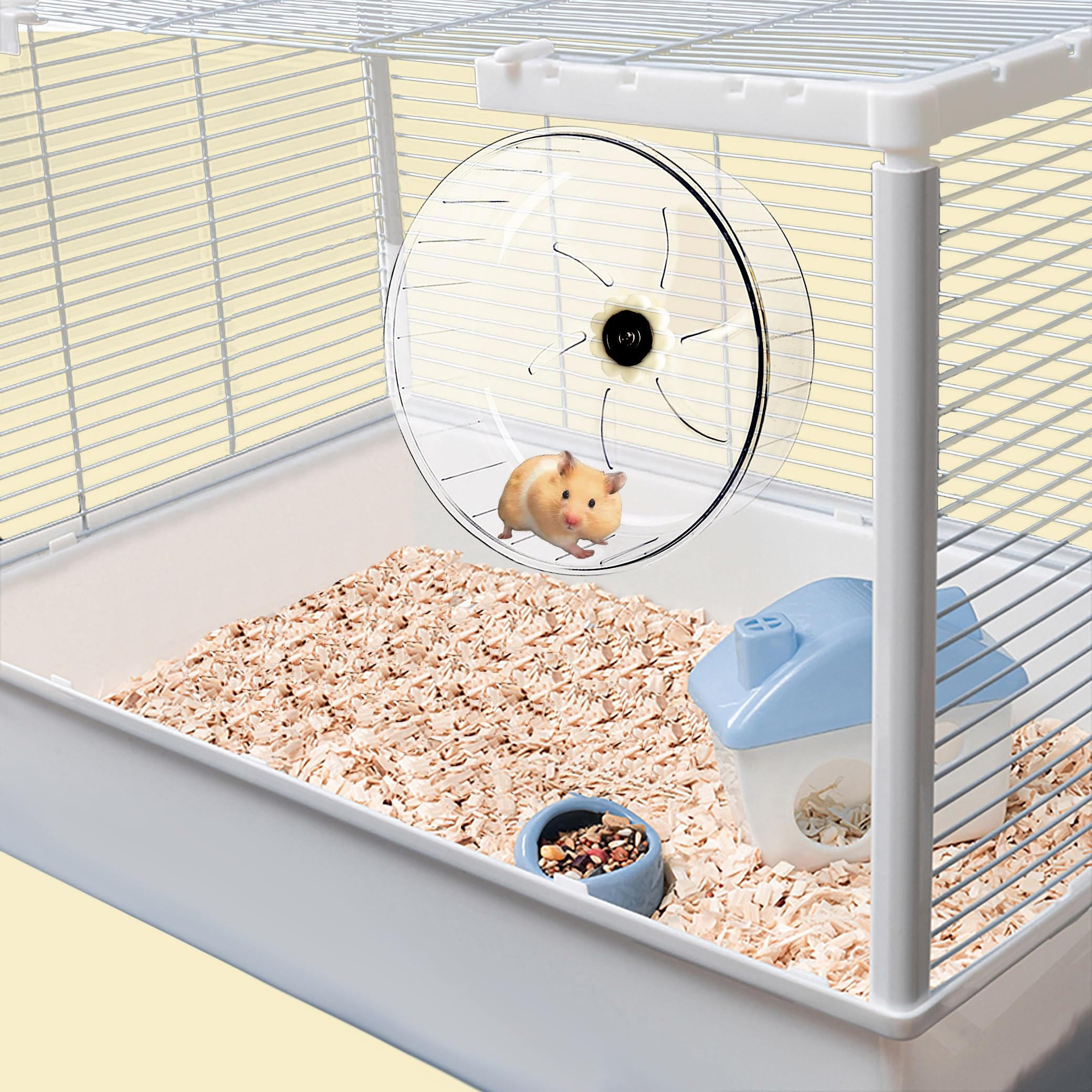 Super-Silent Hamster Exercise Wheel - Hamster Toys Cages Accessories 6.3 Inch Running Spinner Quite Runner for Small Animal Pet Gerbil Dwarf Hedgehog Rat Mouse Mice - image 2